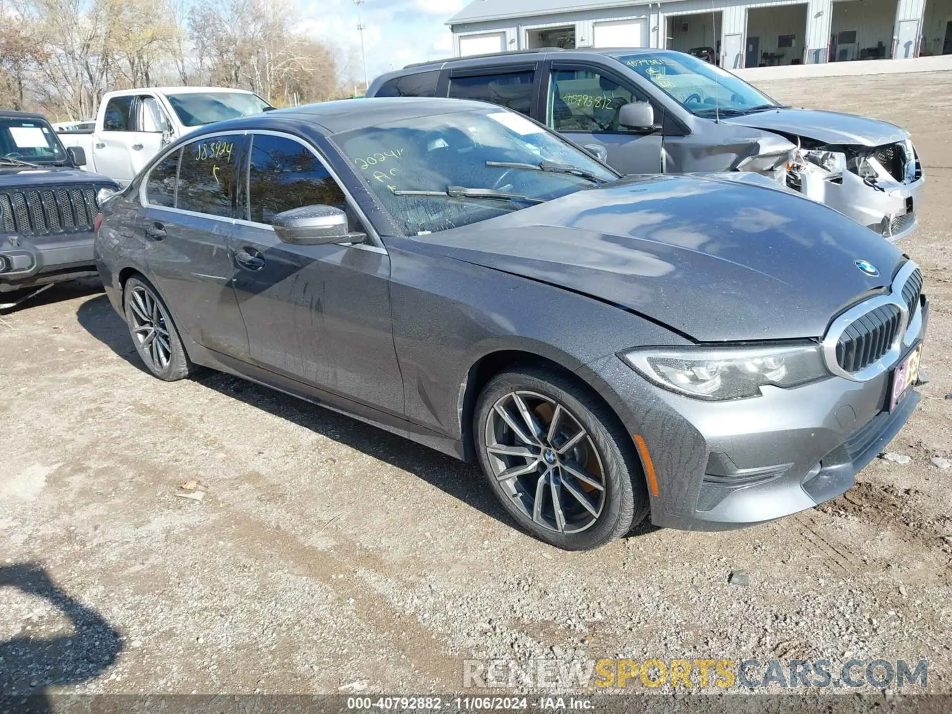 1 Photograph of a damaged car WBA5R7C50KAJ83924 BMW 330I 2019