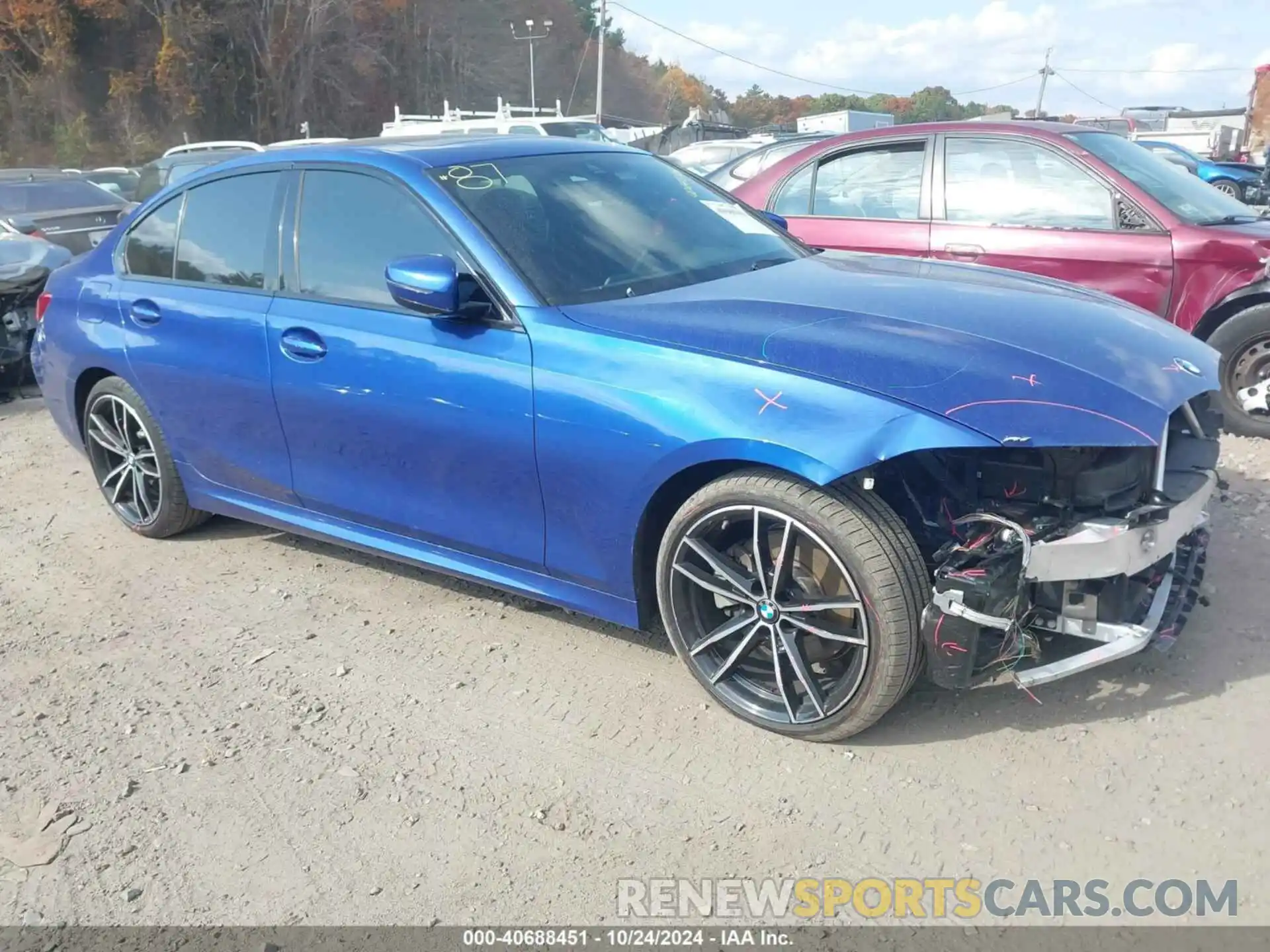 1 Photograph of a damaged car WBA5R7C51KAE82874 BMW 330I 2019