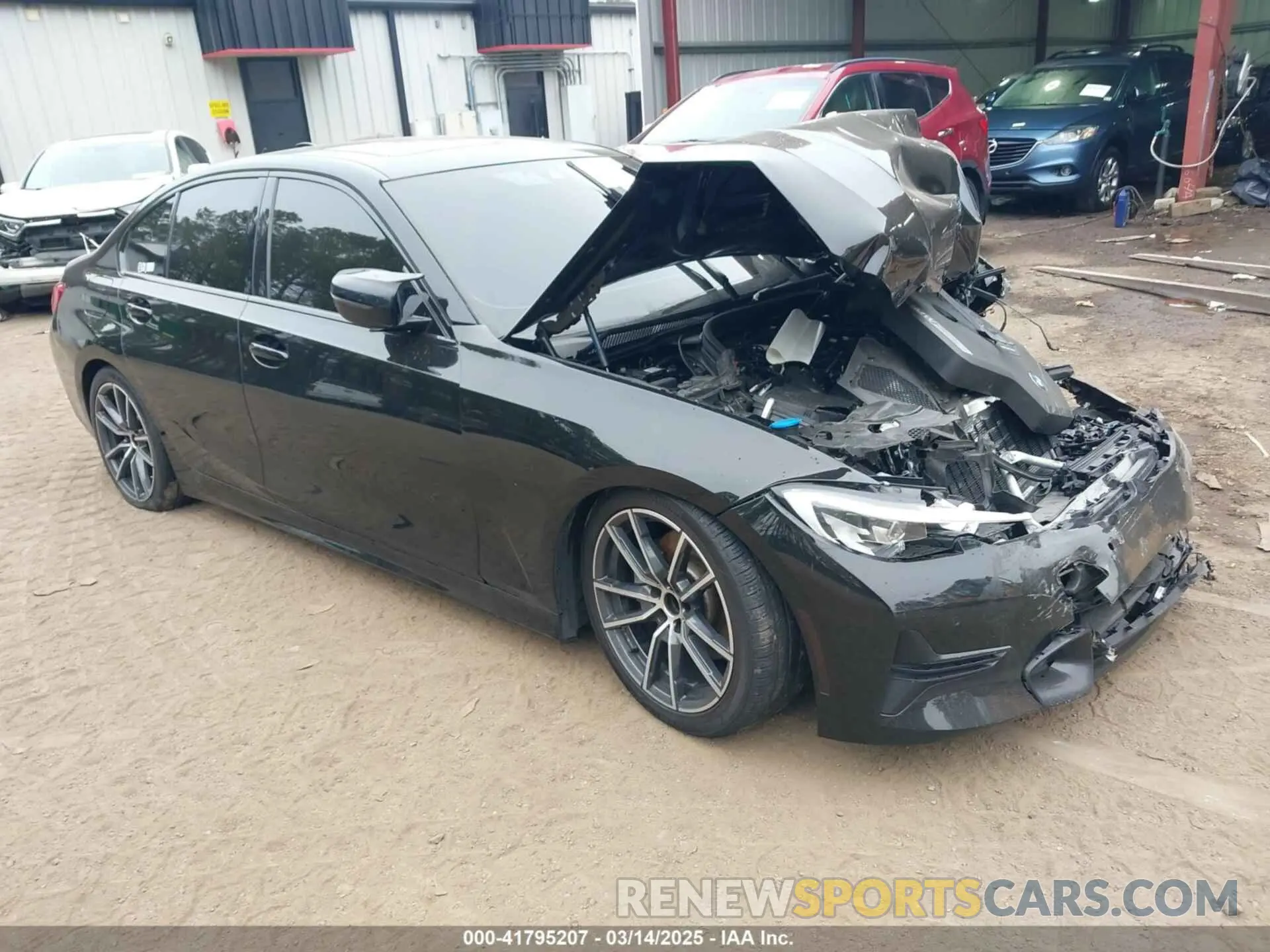 1 Photograph of a damaged car WBA5R7C52KAJ87697 BMW 330I 2019