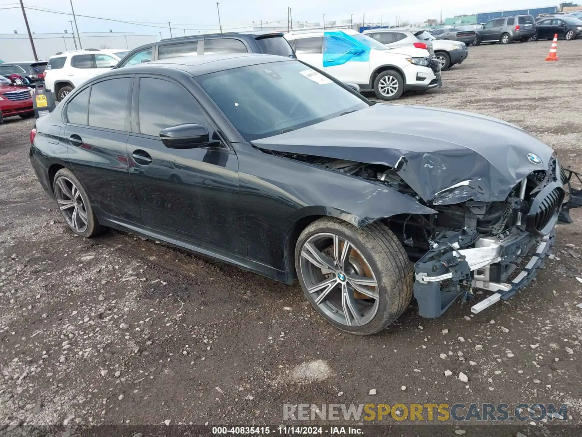 1 Photograph of a damaged car WBA5R7C53KFH15365 BMW 330I 2019