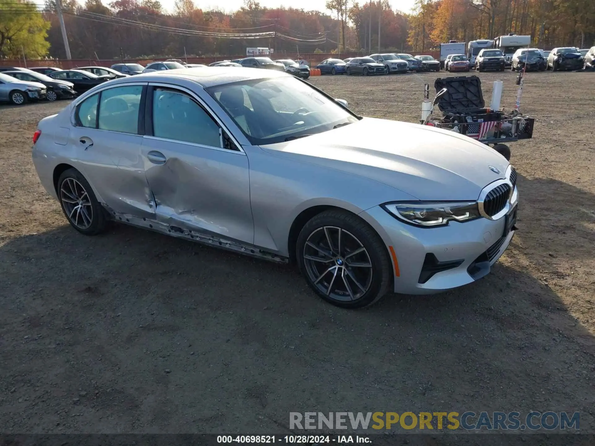 1 Photograph of a damaged car WBA5R7C58KAJ79734 BMW 330I 2019