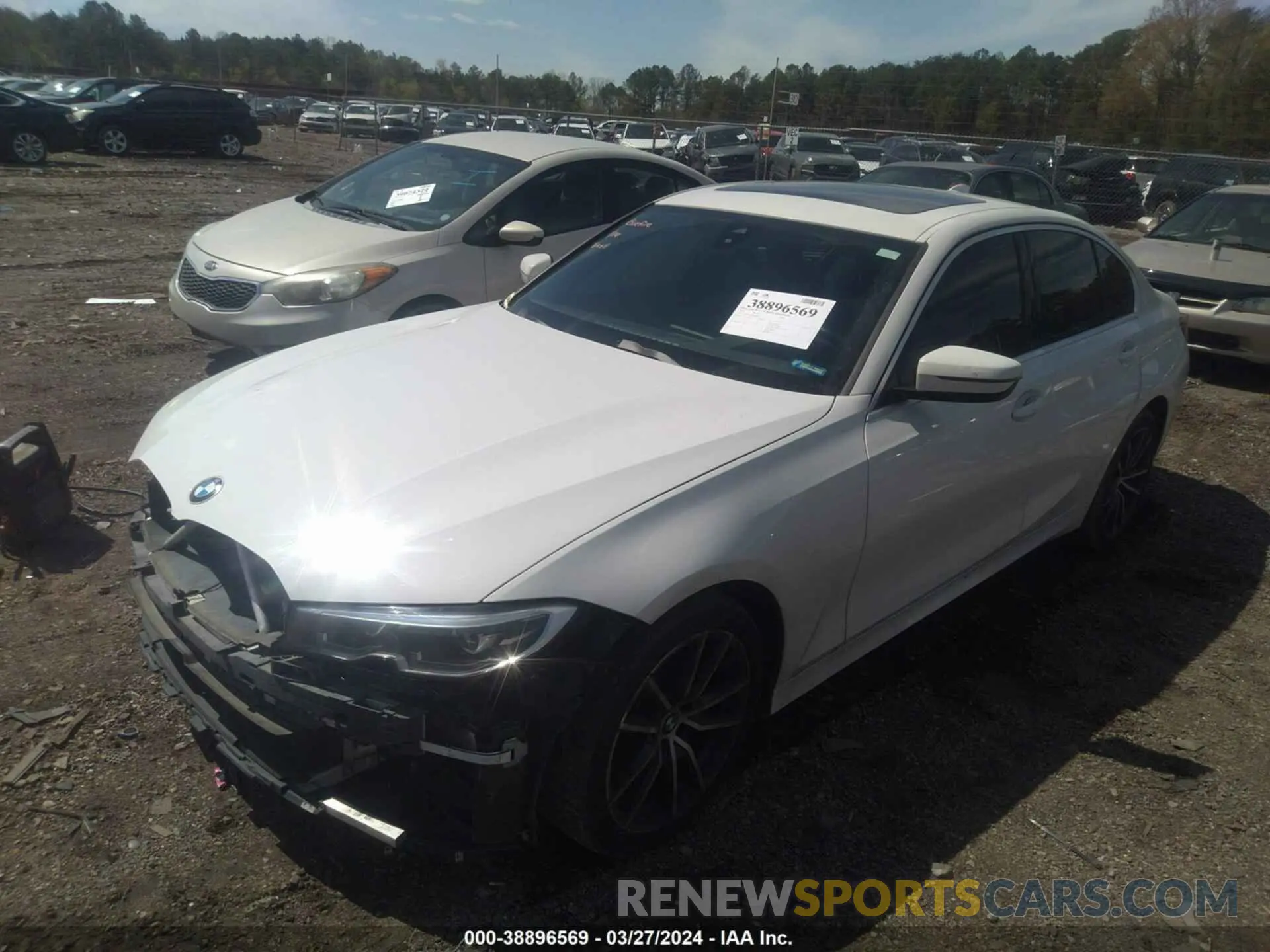 2 Photograph of a damaged car 3MW5R1J00L8B07721 BMW 330I 2020