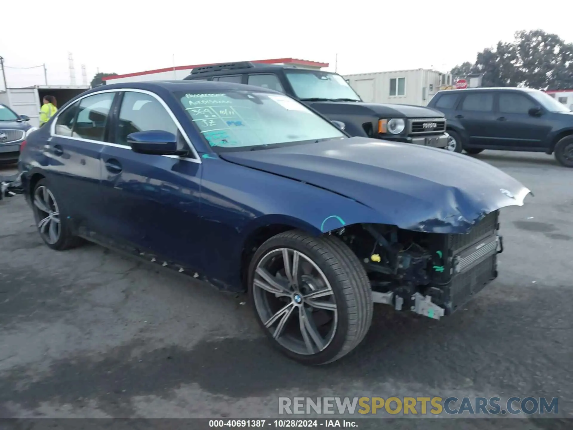 1 Photograph of a damaged car 3MW5R1J00L8B14250 BMW 330I 2020