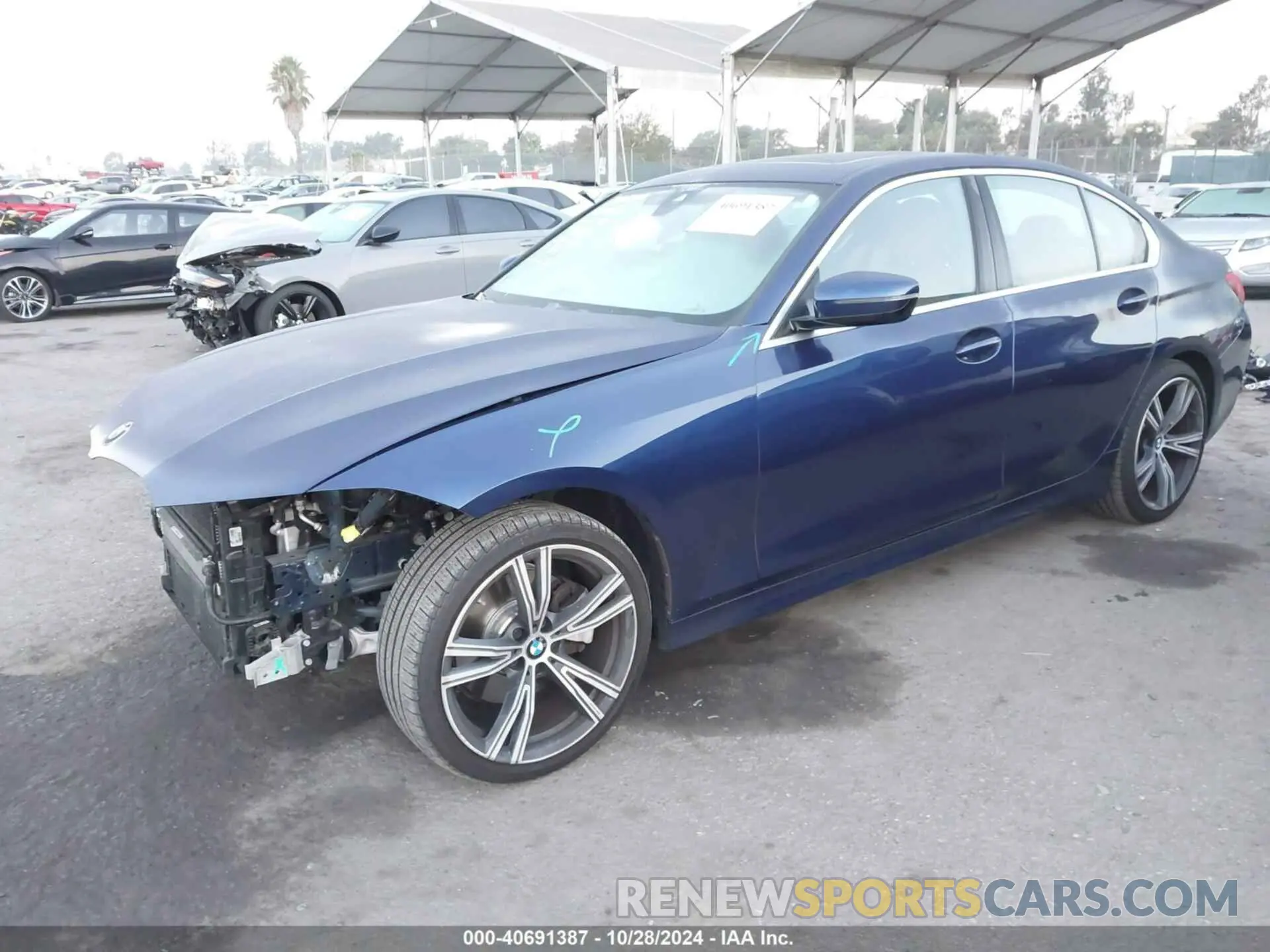 2 Photograph of a damaged car 3MW5R1J00L8B14250 BMW 330I 2020
