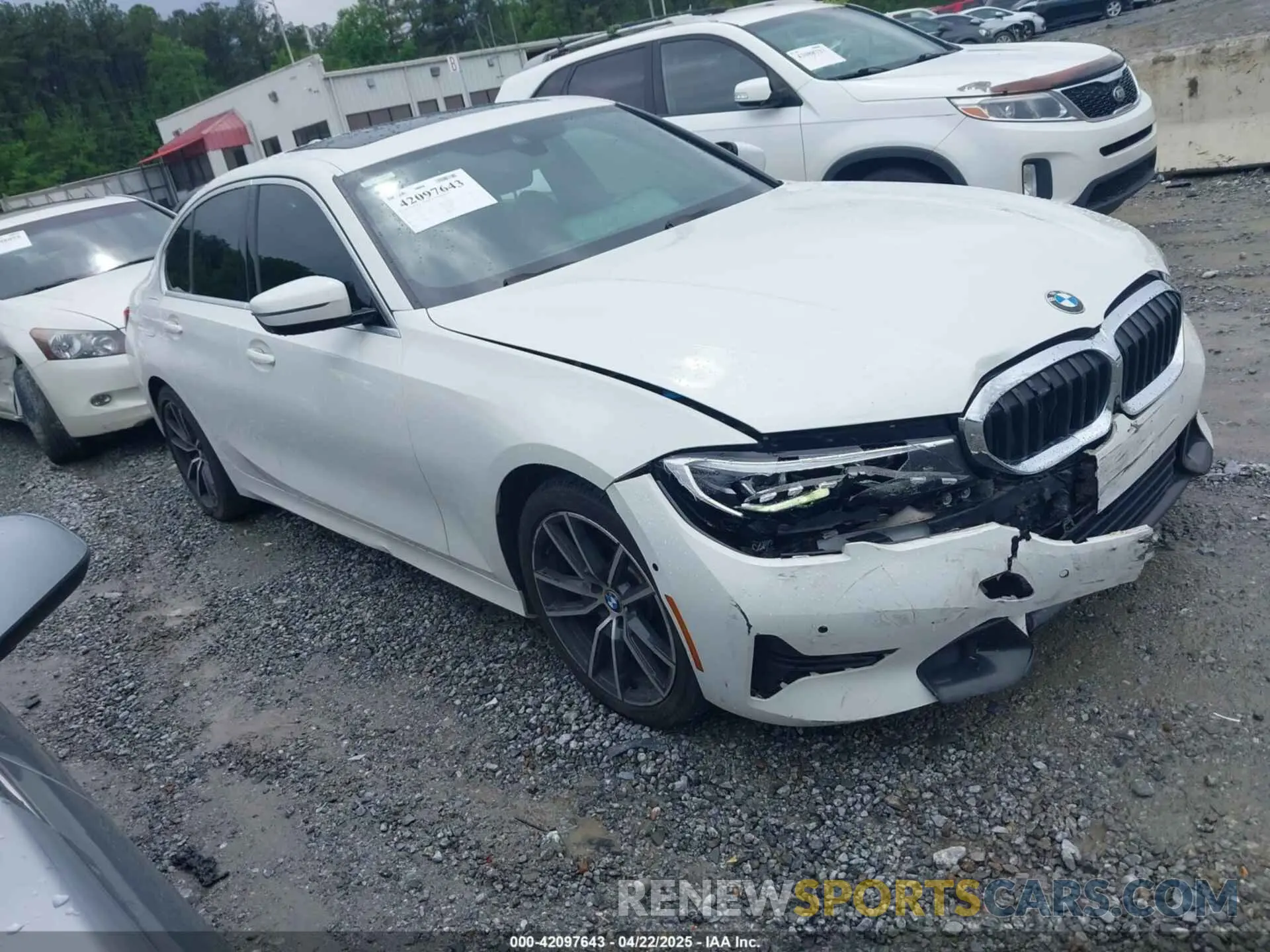 1 Photograph of a damaged car 3MW5R1J02L8B20101 BMW 330I 2020