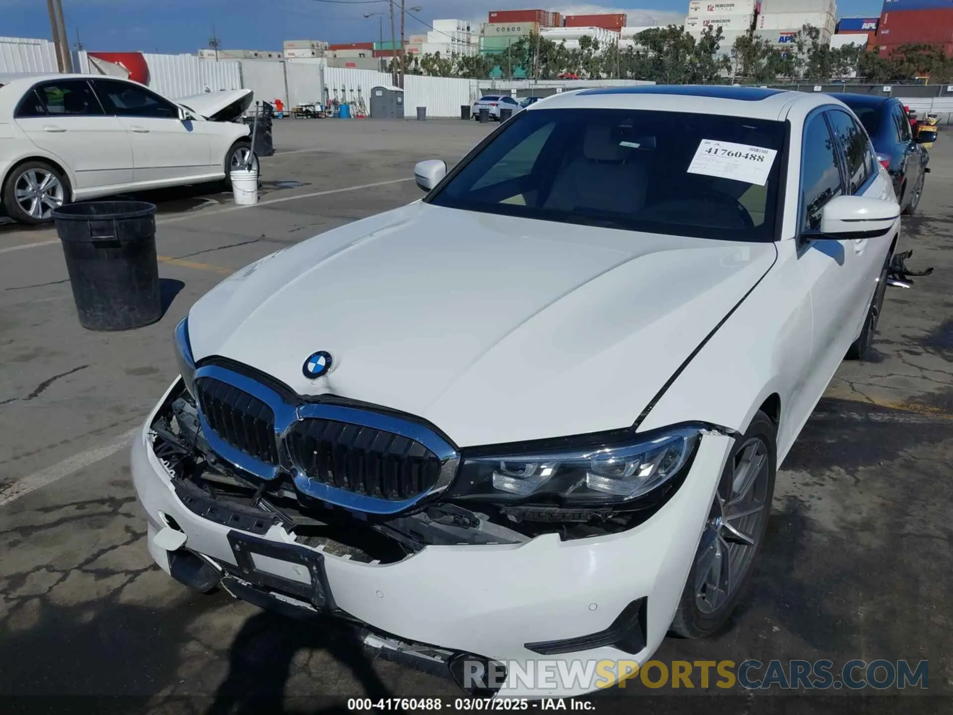 6 Photograph of a damaged car 3MW5R1J02L8B31552 BMW 330I 2020