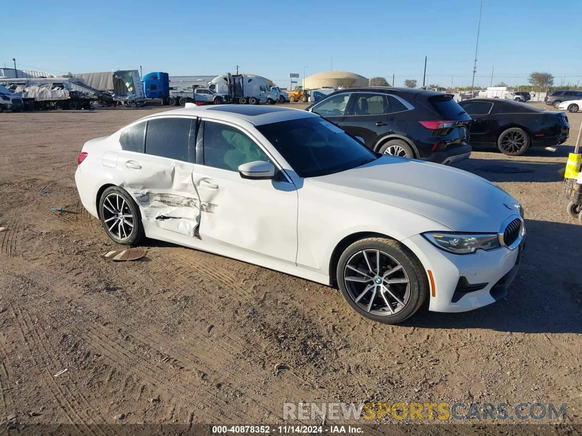 1 Photograph of a damaged car 3MW5R1J02L8B46777 BMW 330I 2020