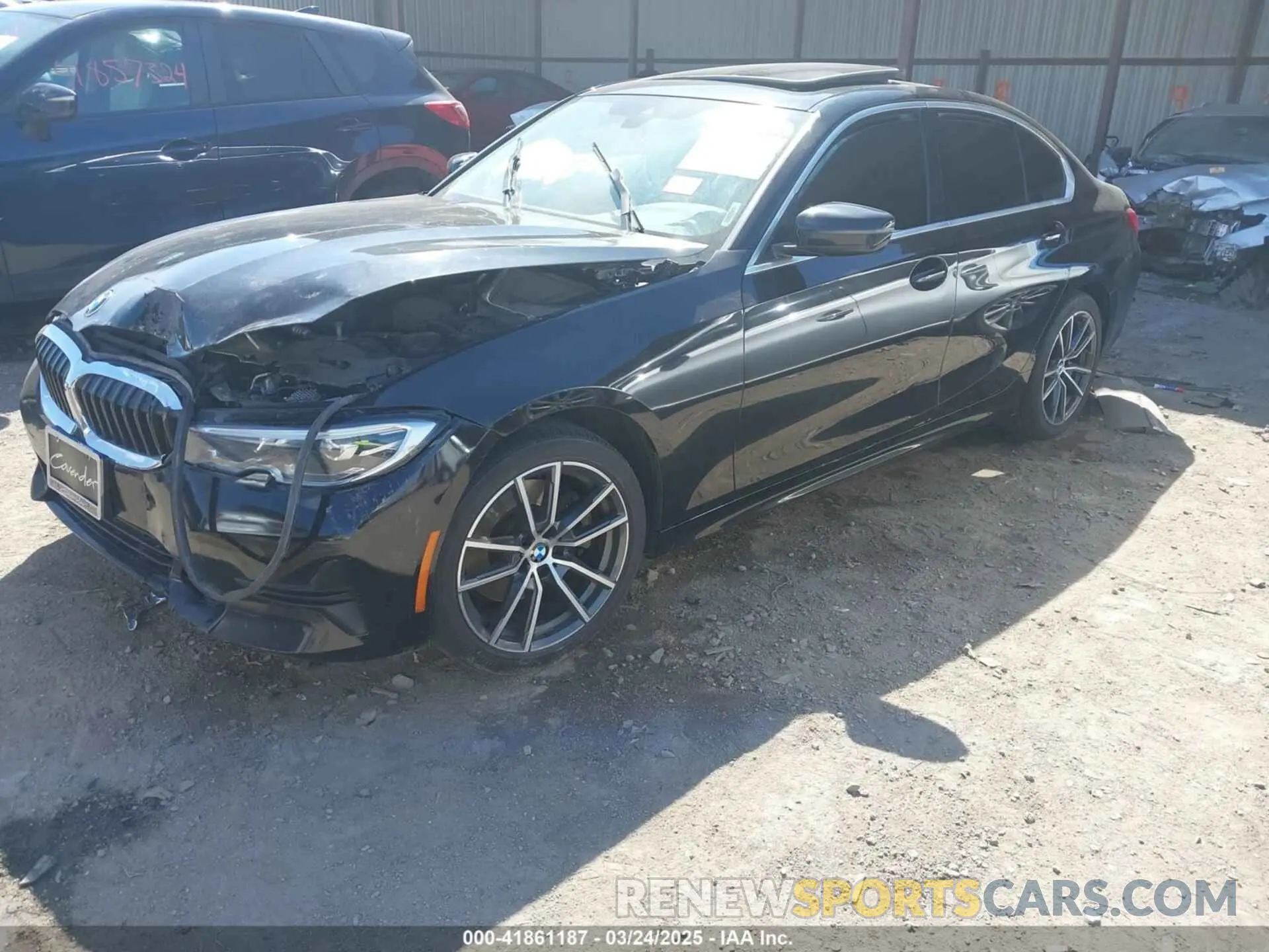 2 Photograph of a damaged car 3MW5R1J07L8B24127 BMW 330I 2020