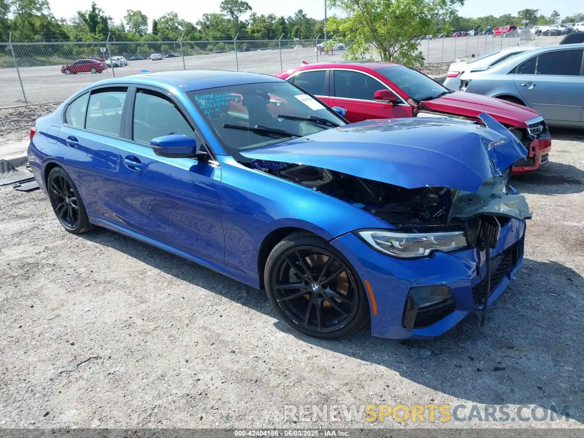 1 Photograph of a damaged car 3MW5R1J09L8B25490 BMW 330I 2020