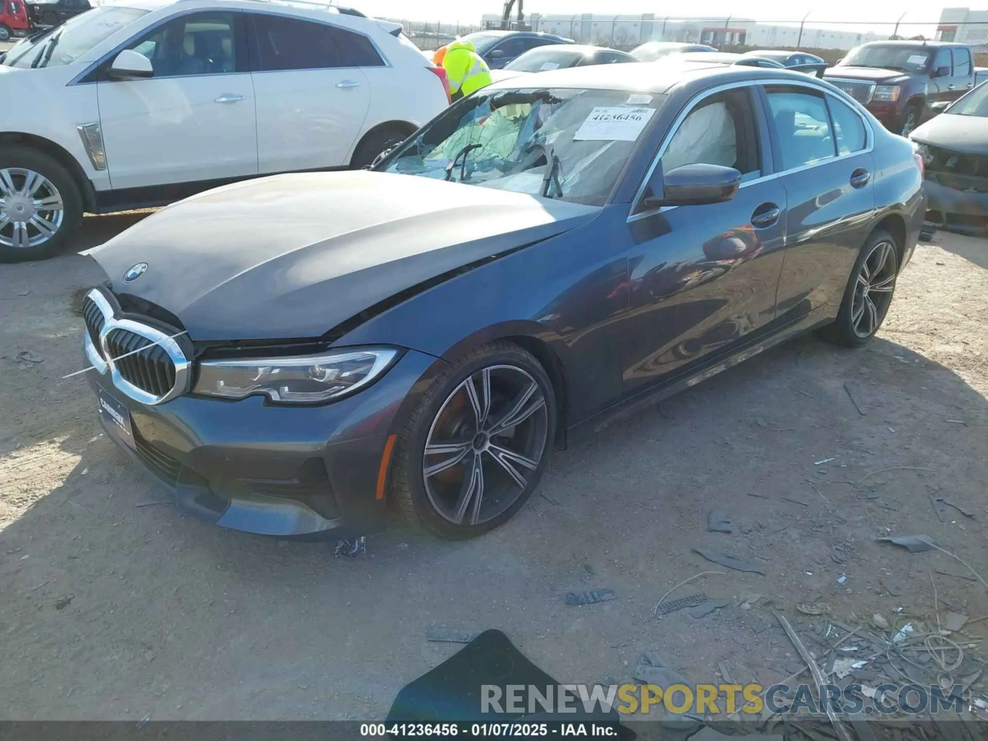 2 Photograph of a damaged car 3MW5R1J0XL8B39625 BMW 330I 2020