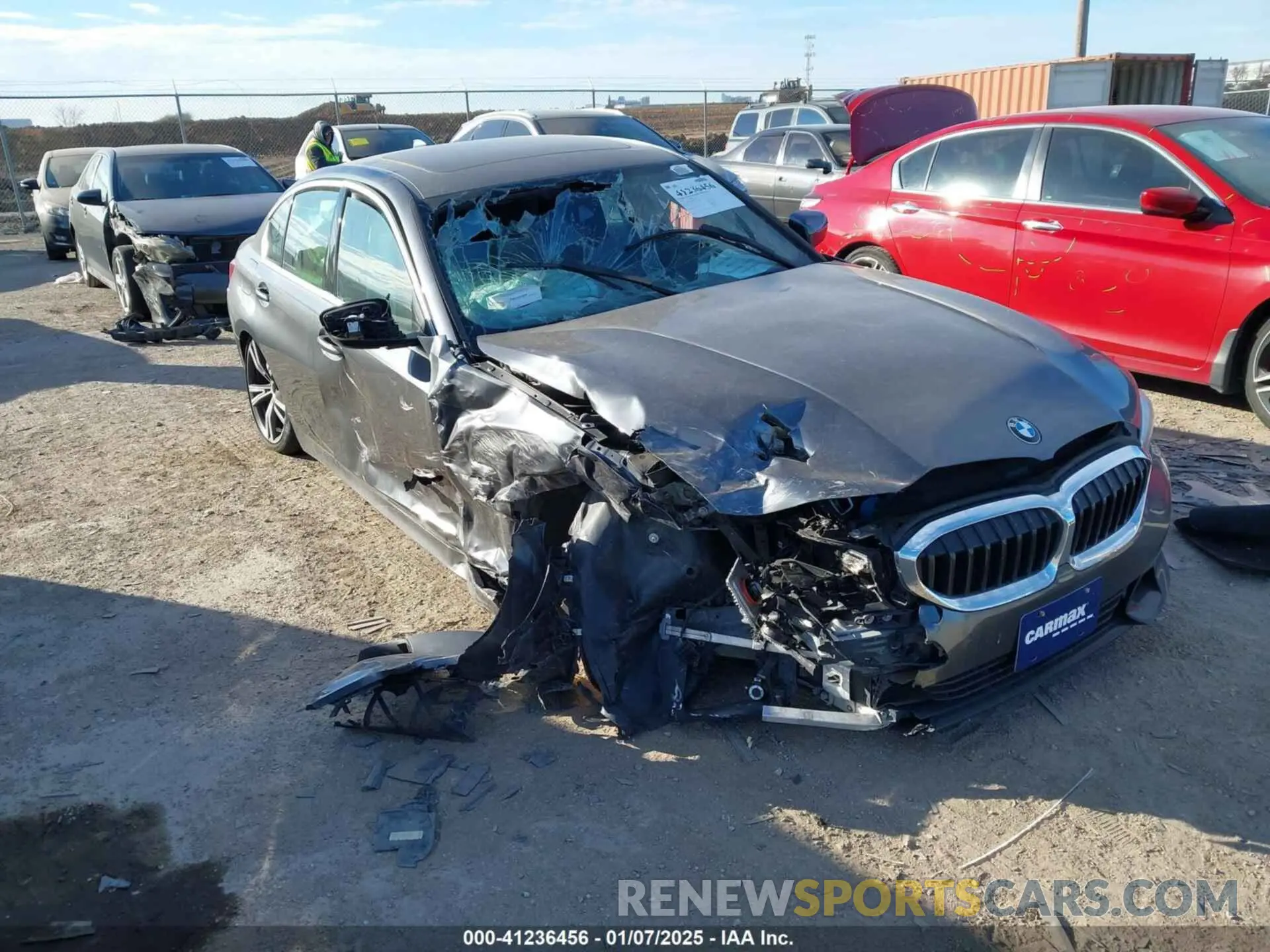 6 Photograph of a damaged car 3MW5R1J0XL8B39625 BMW 330I 2020