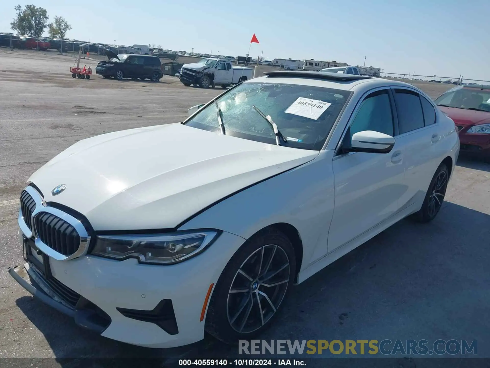 2 Photograph of a damaged car 3MW5R7J01L8B24899 BMW 330I 2020