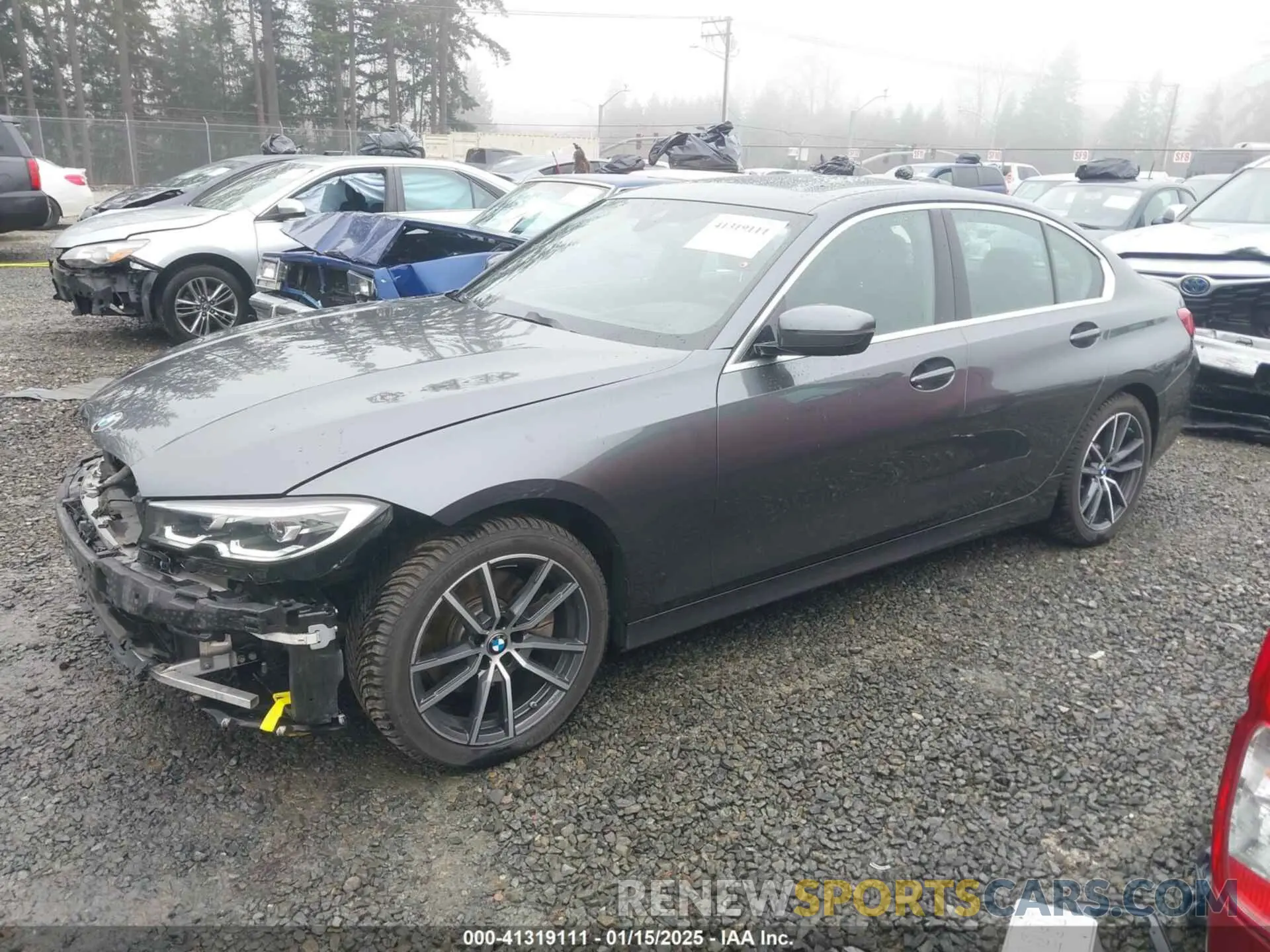 2 Photograph of a damaged car 3MW5R7J06L8B07905 BMW 330I 2020