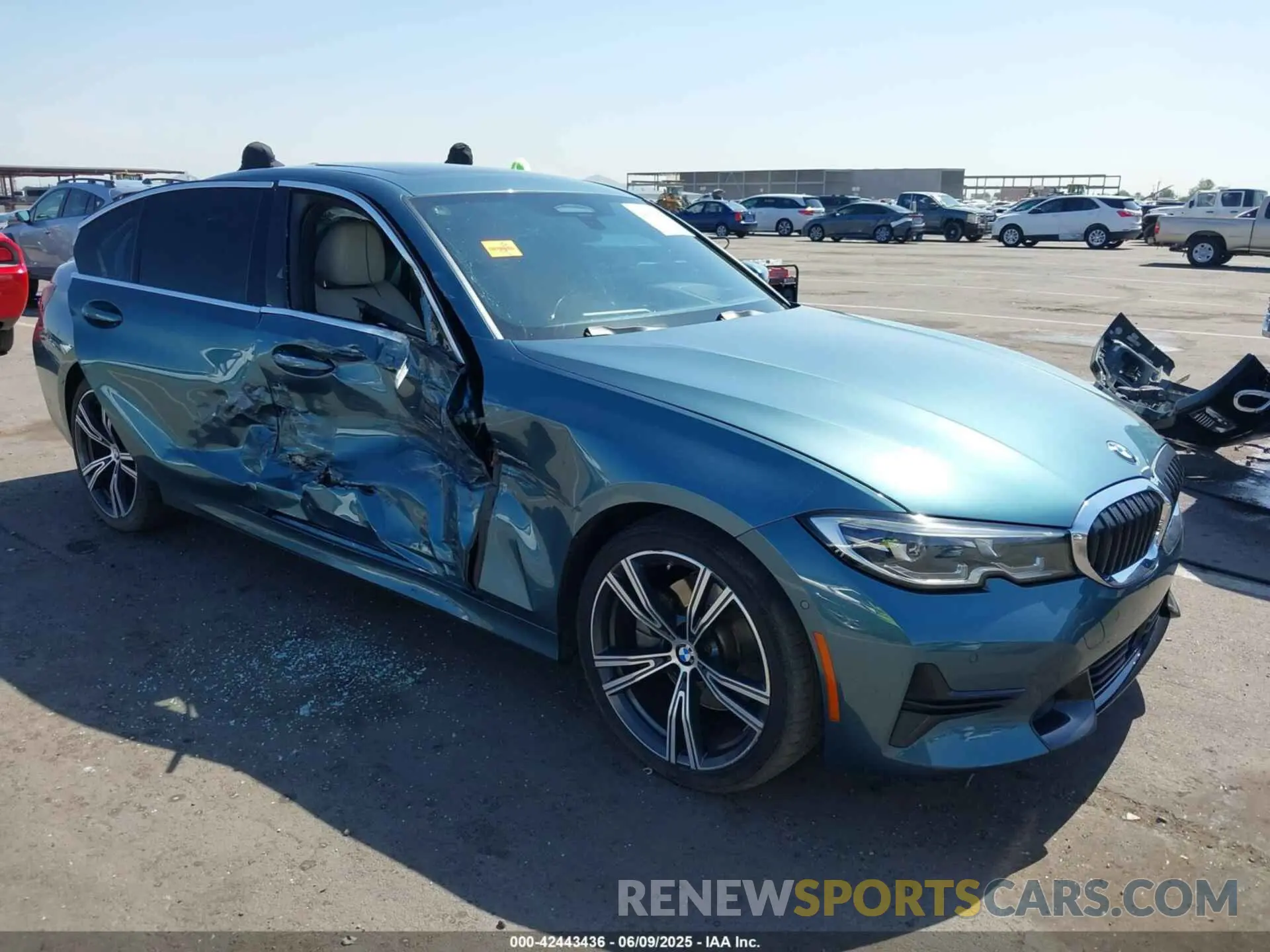 1 Photograph of a damaged car WBA5R1C02LFJ20152 BMW 330I 2020