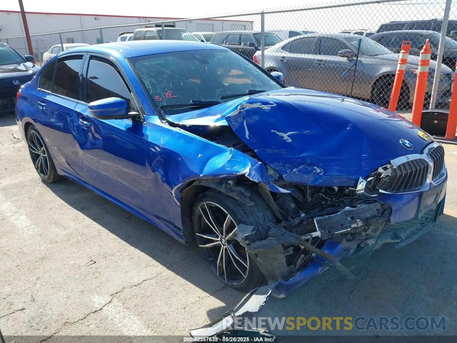 1 Photograph of a damaged car WBA5R7C05LFH48714 BMW 330I 2020