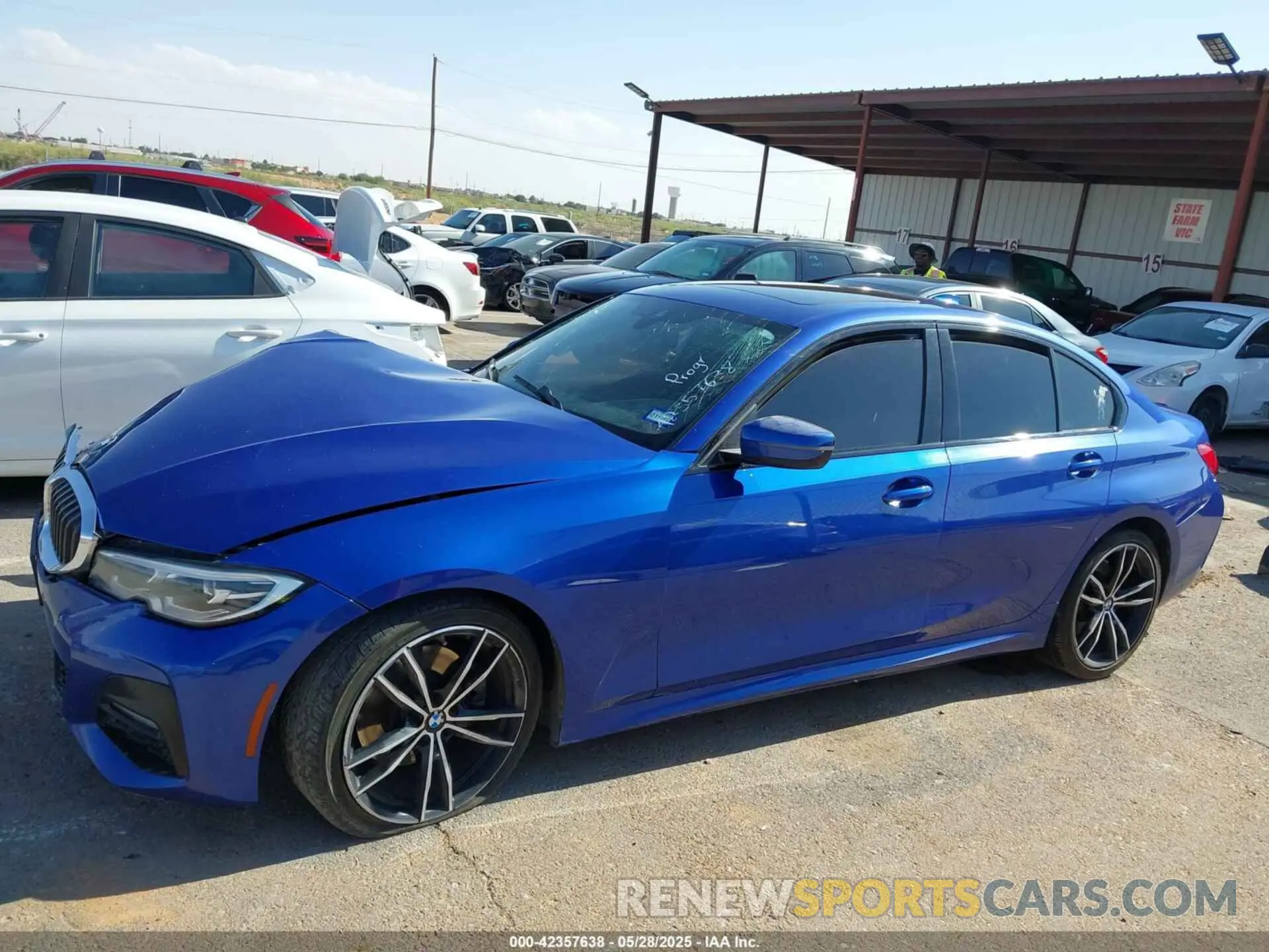 14 Photograph of a damaged car WBA5R7C05LFH48714 BMW 330I 2020