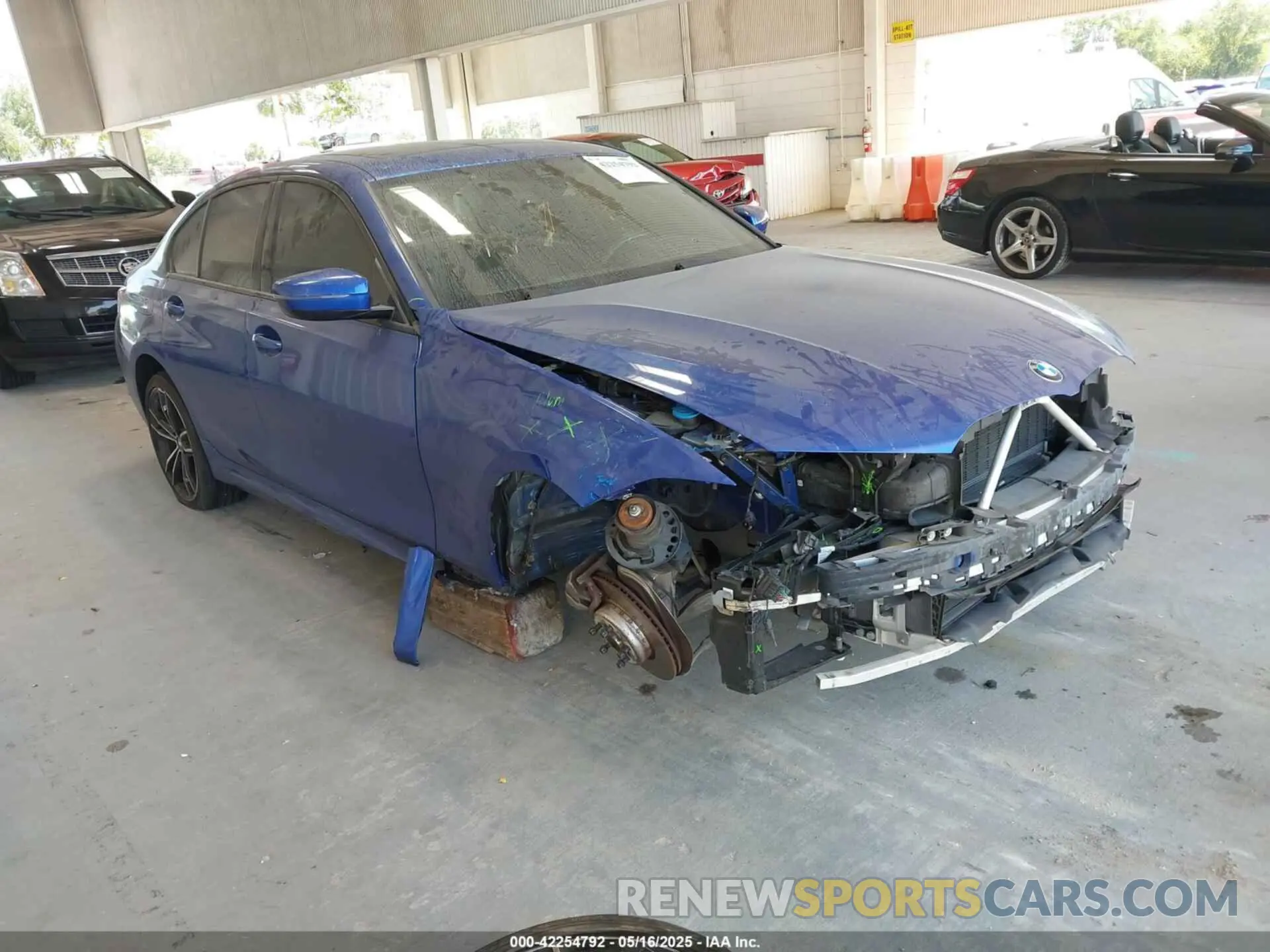 1 Photograph of a damaged car WBA5R7C07LFH41232 BMW 330I 2020