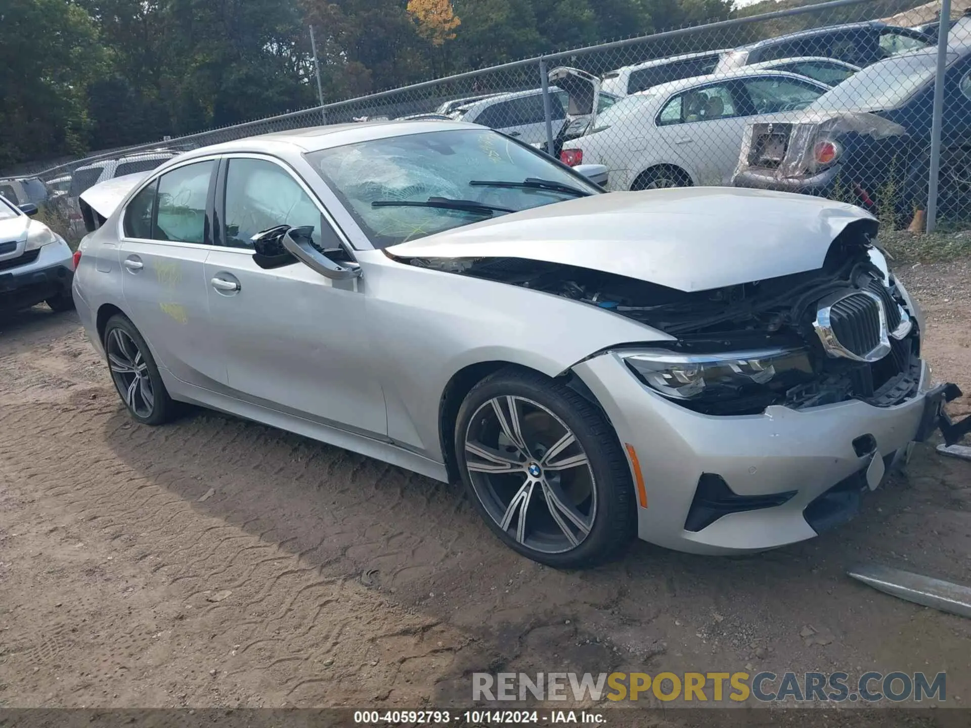1 Photograph of a damaged car WBA5R7C09LFH53785 BMW 330I 2020