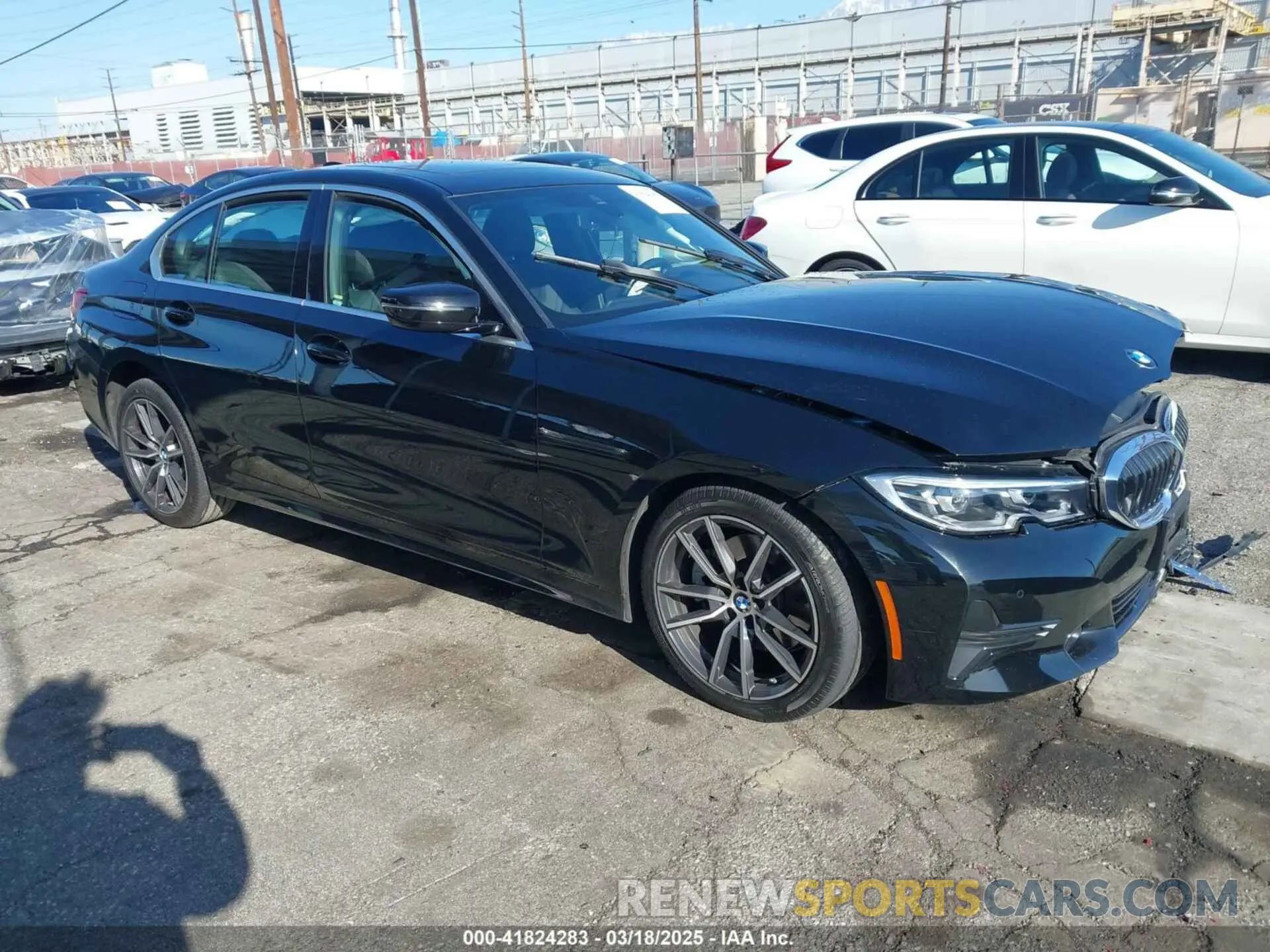 1 Photograph of a damaged car 3MW5R1J00M8B85692 BMW 330I 2021