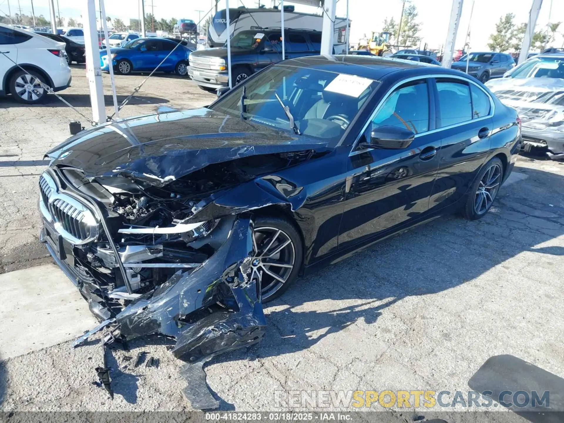 2 Photograph of a damaged car 3MW5R1J00M8B85692 BMW 330I 2021