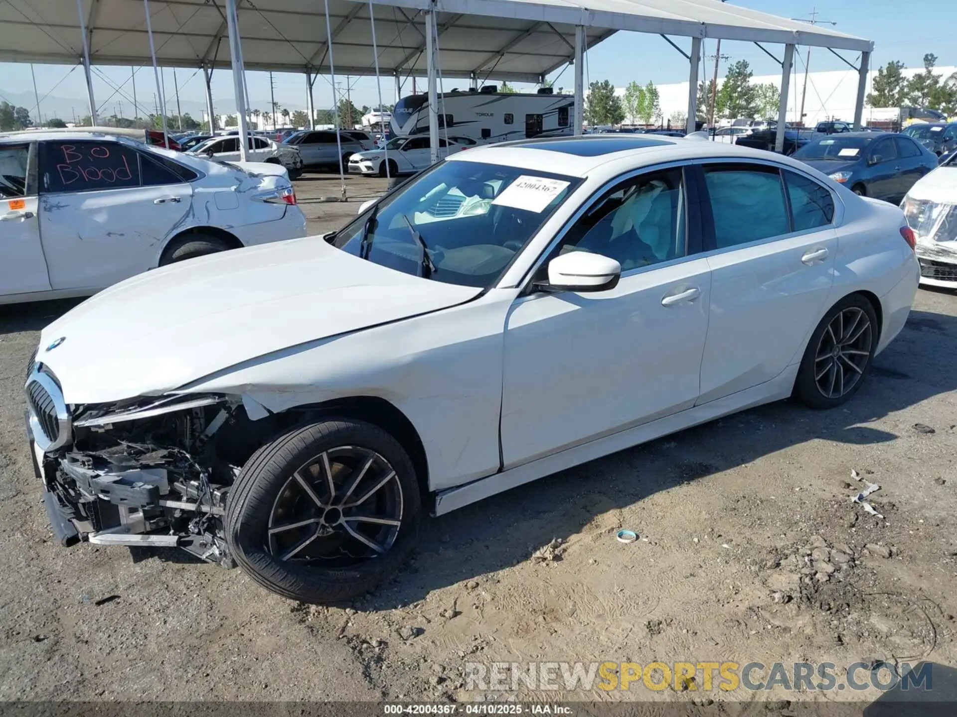 2 Photograph of a damaged car 3MW5R1J02M8B52757 BMW 330I 2021
