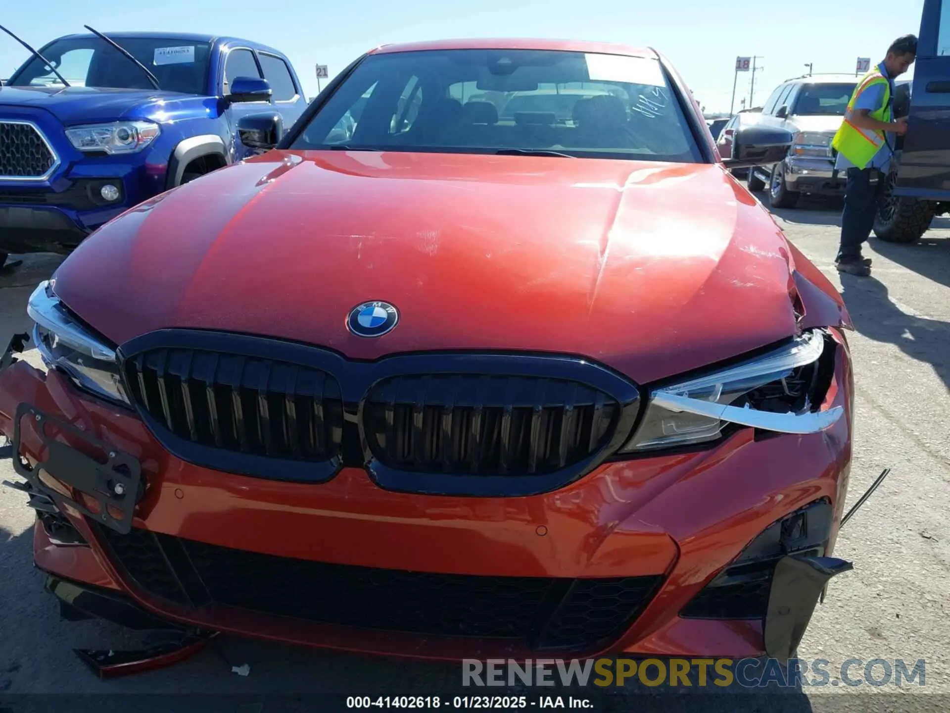 12 Photograph of a damaged car 3MW5R1J02M8B72376 BMW 330I 2021