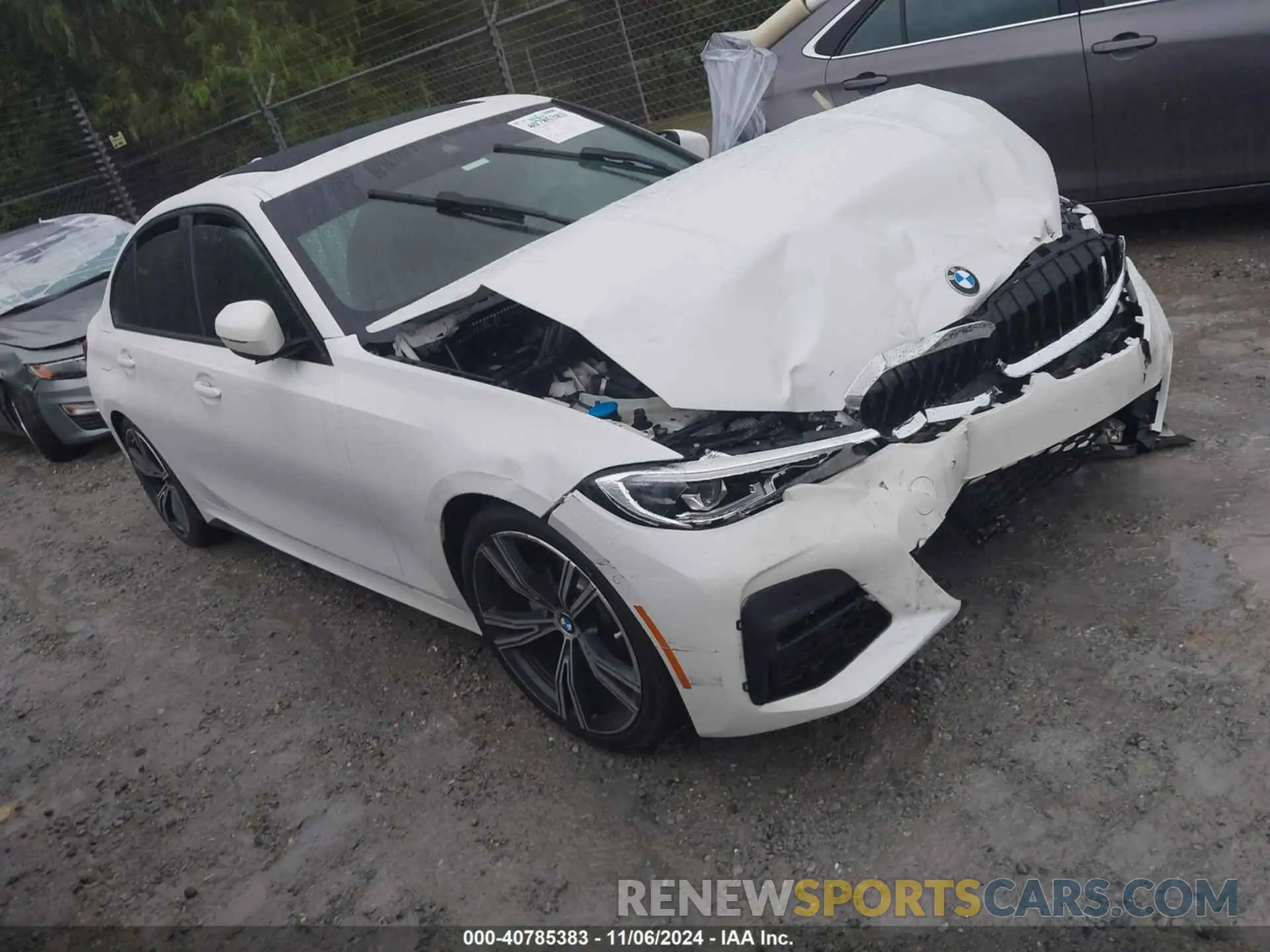 1 Photograph of a damaged car 3MW5R1J03M8B54811 BMW 330I 2021