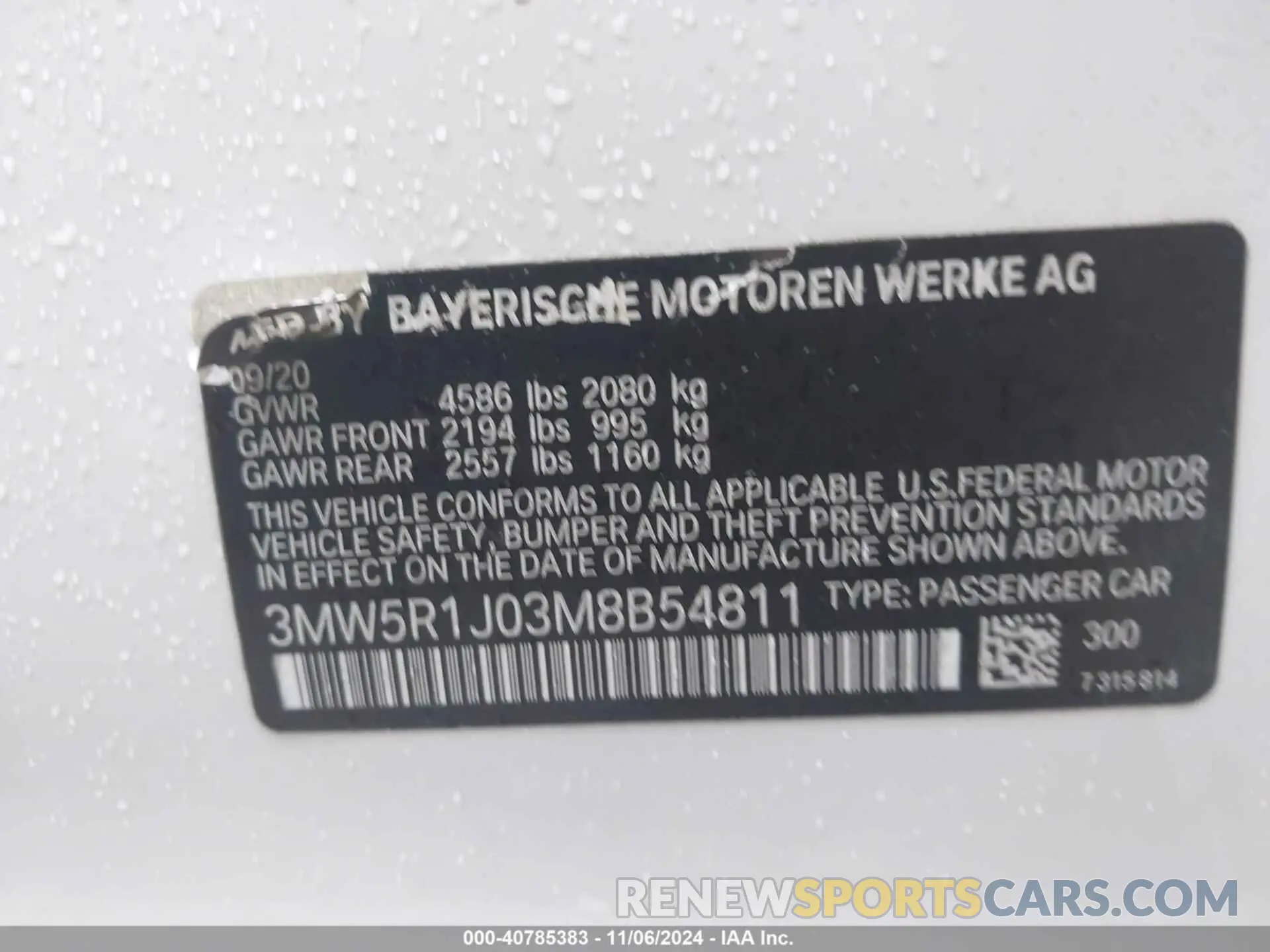 9 Photograph of a damaged car 3MW5R1J03M8B54811 BMW 330I 2021