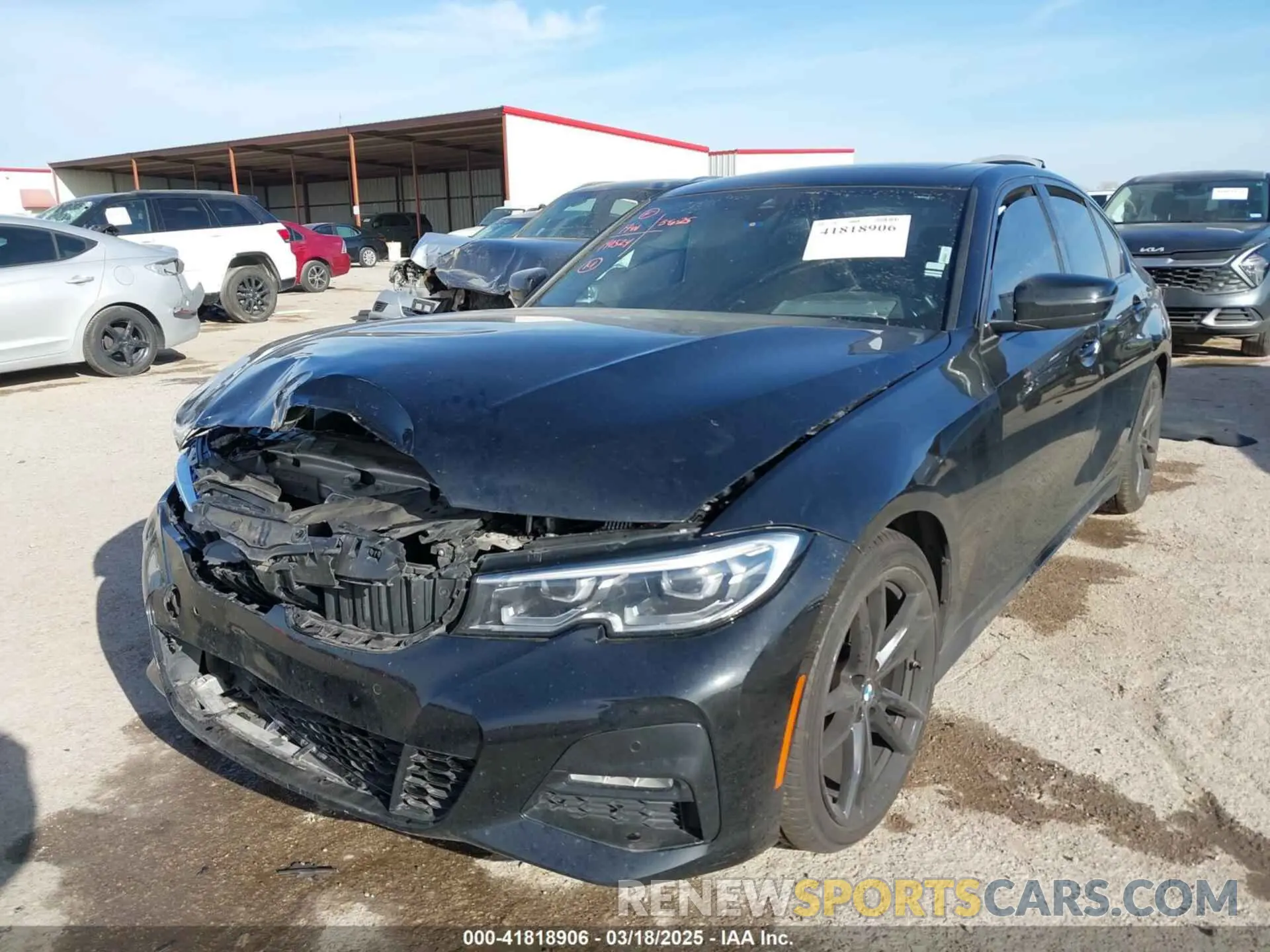 2 Photograph of a damaged car 3MW5R1J05M8B84800 BMW 330I 2021