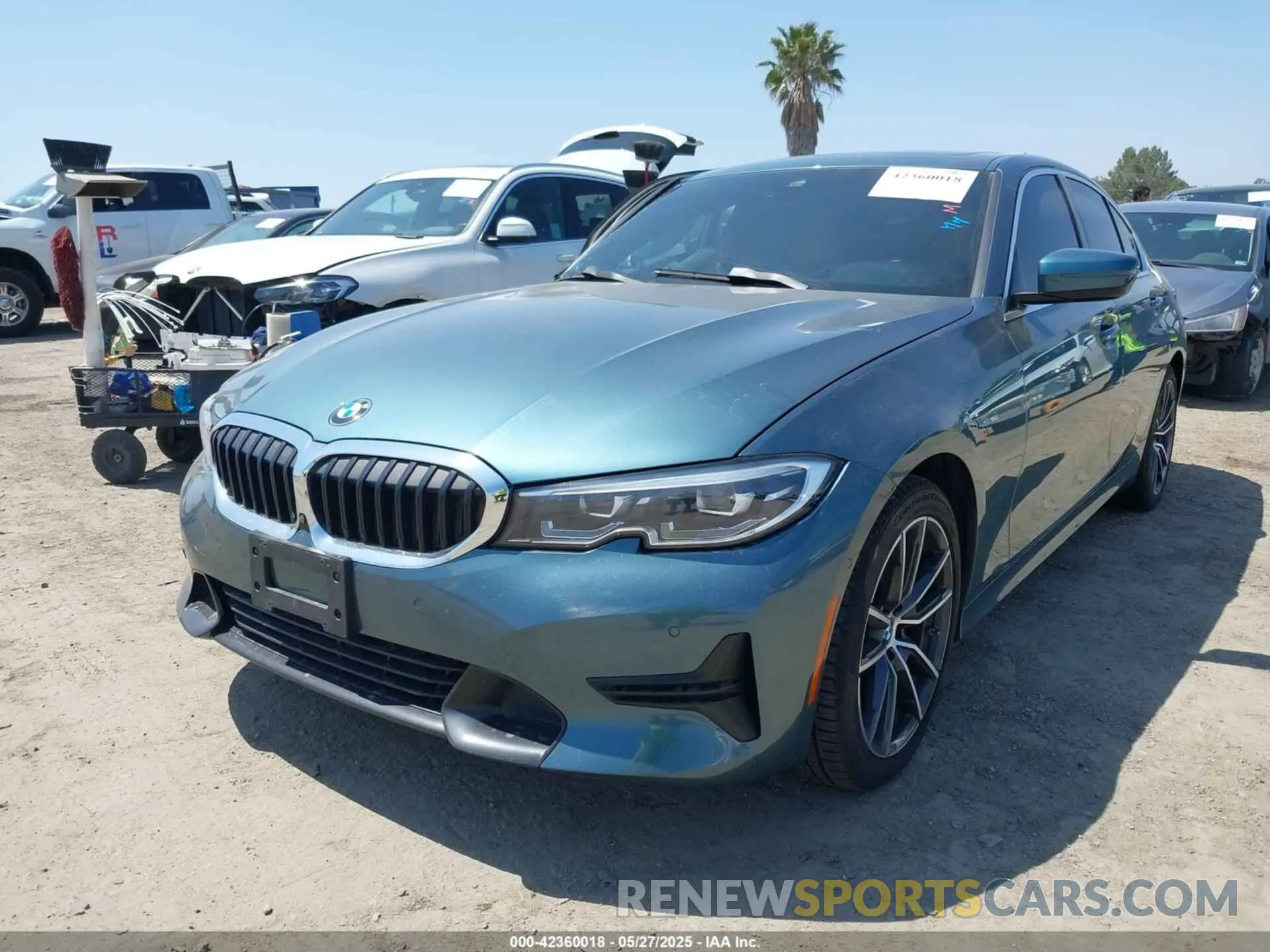 2 Photograph of a damaged car 3MW5R1J07M8B97158 BMW 330I 2021