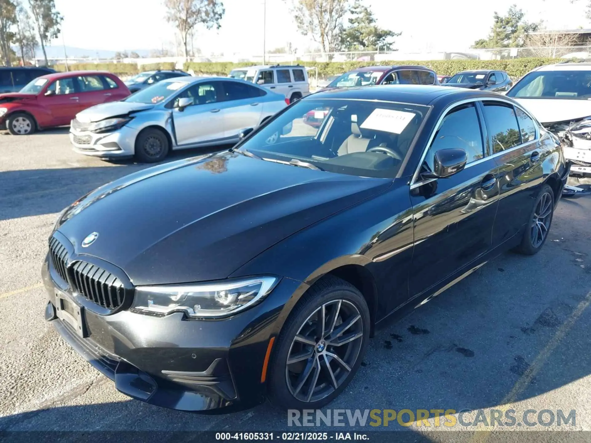 2 Photograph of a damaged car 3MW5R1J08M8B51760 BMW 330I 2021