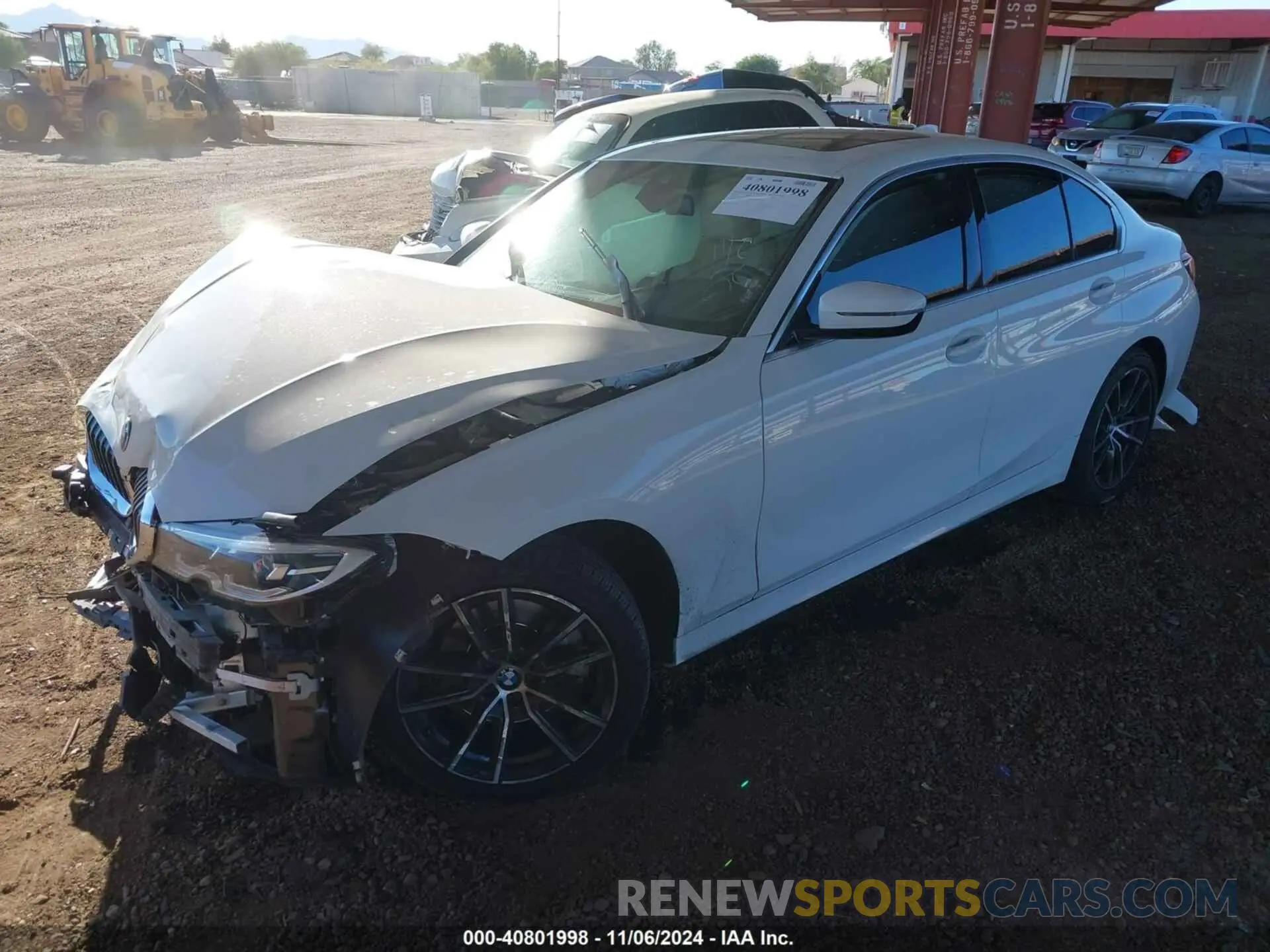 2 Photograph of a damaged car 3MW5R1J0XM8B79981 BMW 330I 2021