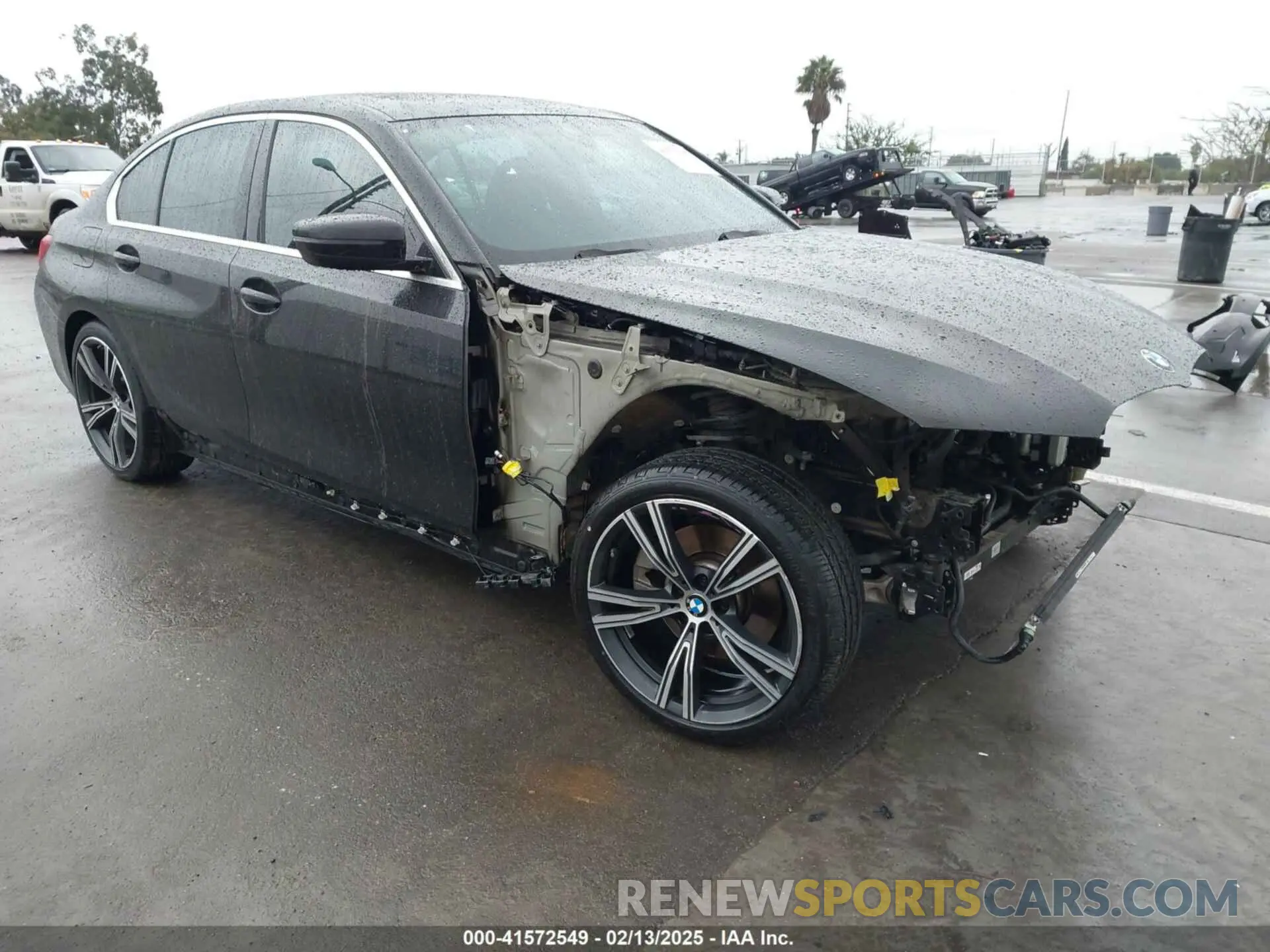 1 Photograph of a damaged car 3MW5R1J0XM8C18729 BMW 330I 2021