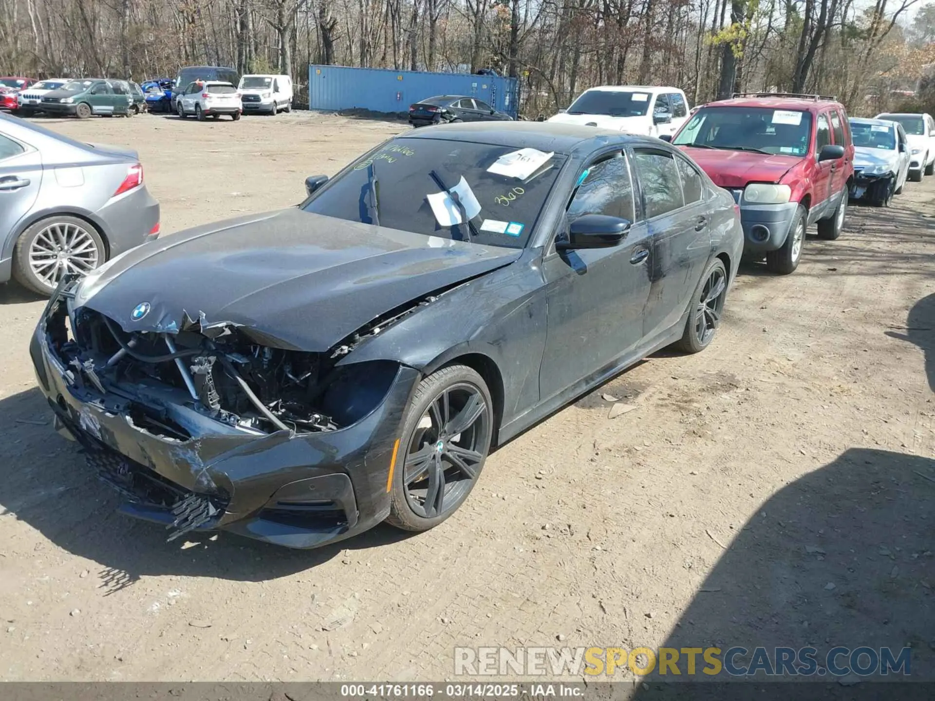 2 Photograph of a damaged car 3MW5R7J01M8B70024 BMW 330I 2021