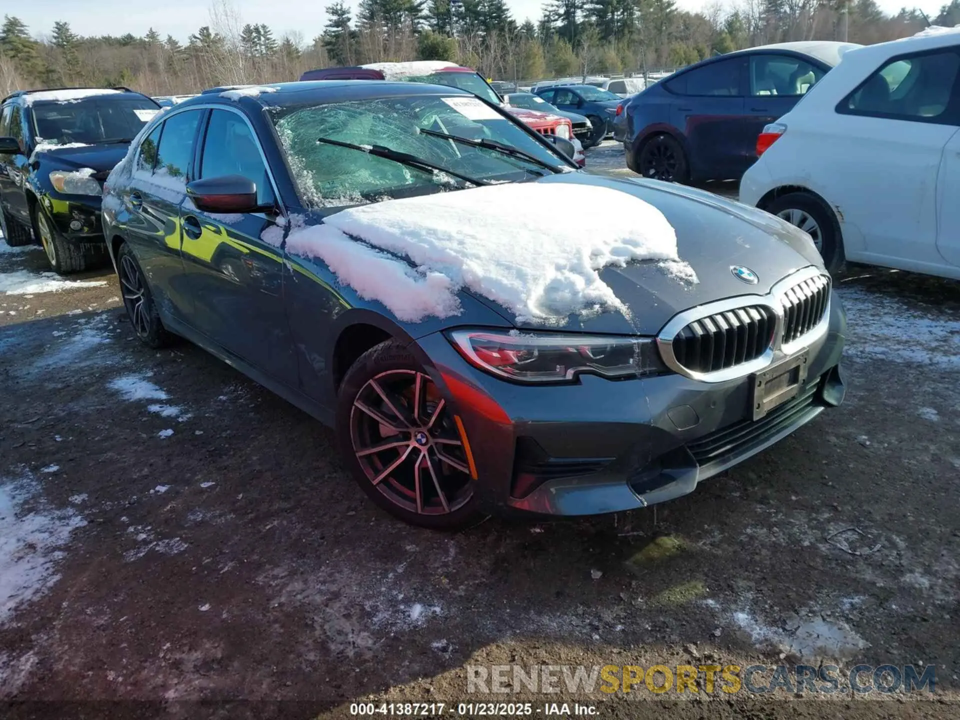 1 Photograph of a damaged car 3MW5R7J02M8C21224 BMW 330I 2021