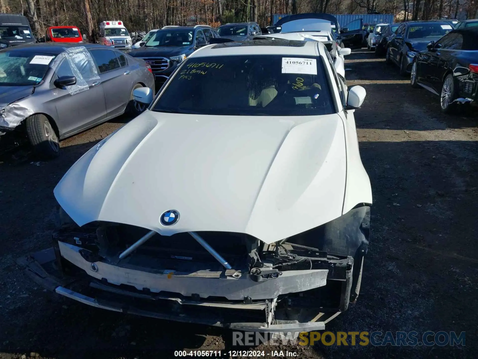 12 Photograph of a damaged car 3MW5R7J03M8B81459 BMW 330I 2021