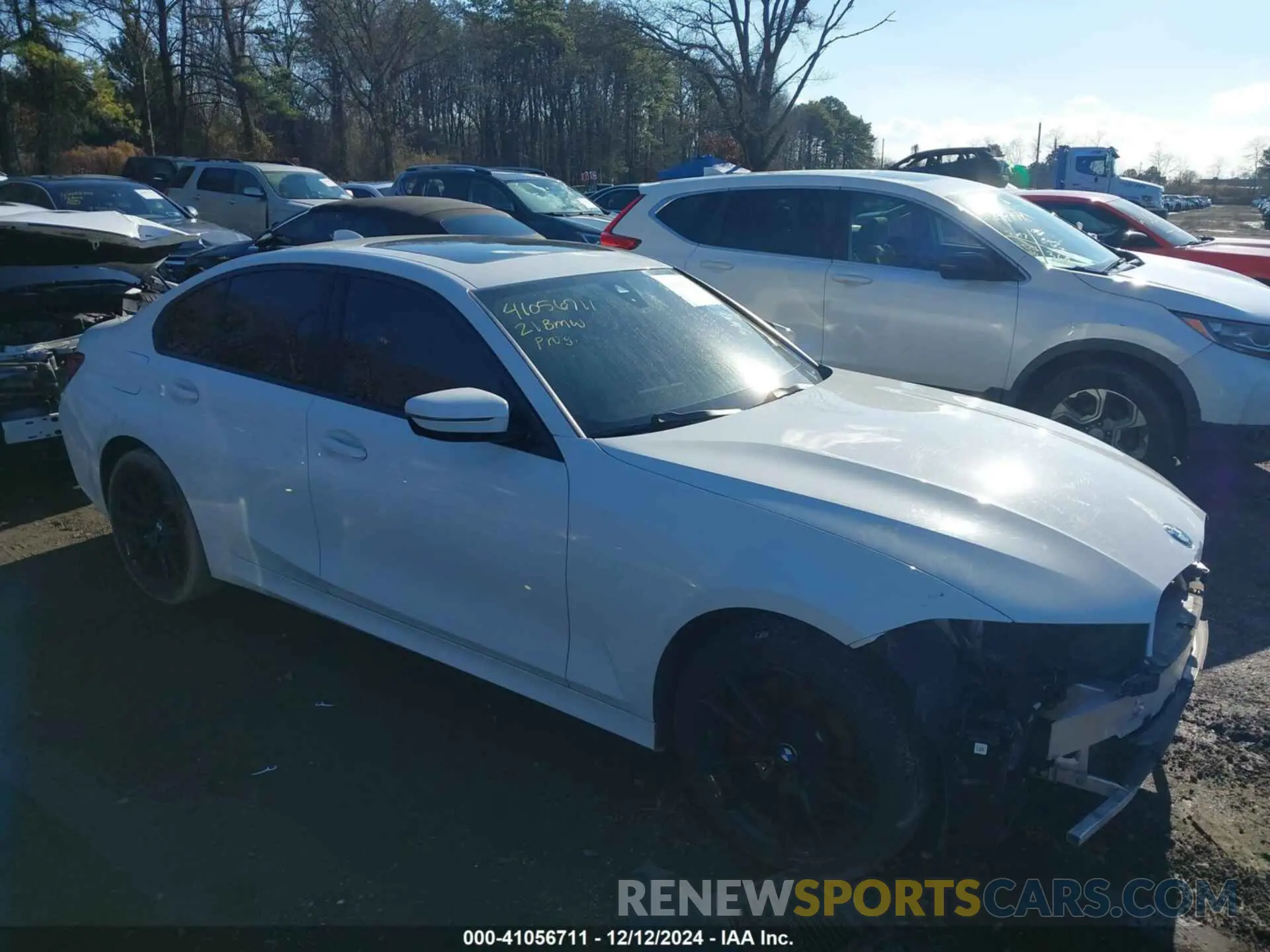 13 Photograph of a damaged car 3MW5R7J03M8B81459 BMW 330I 2021
