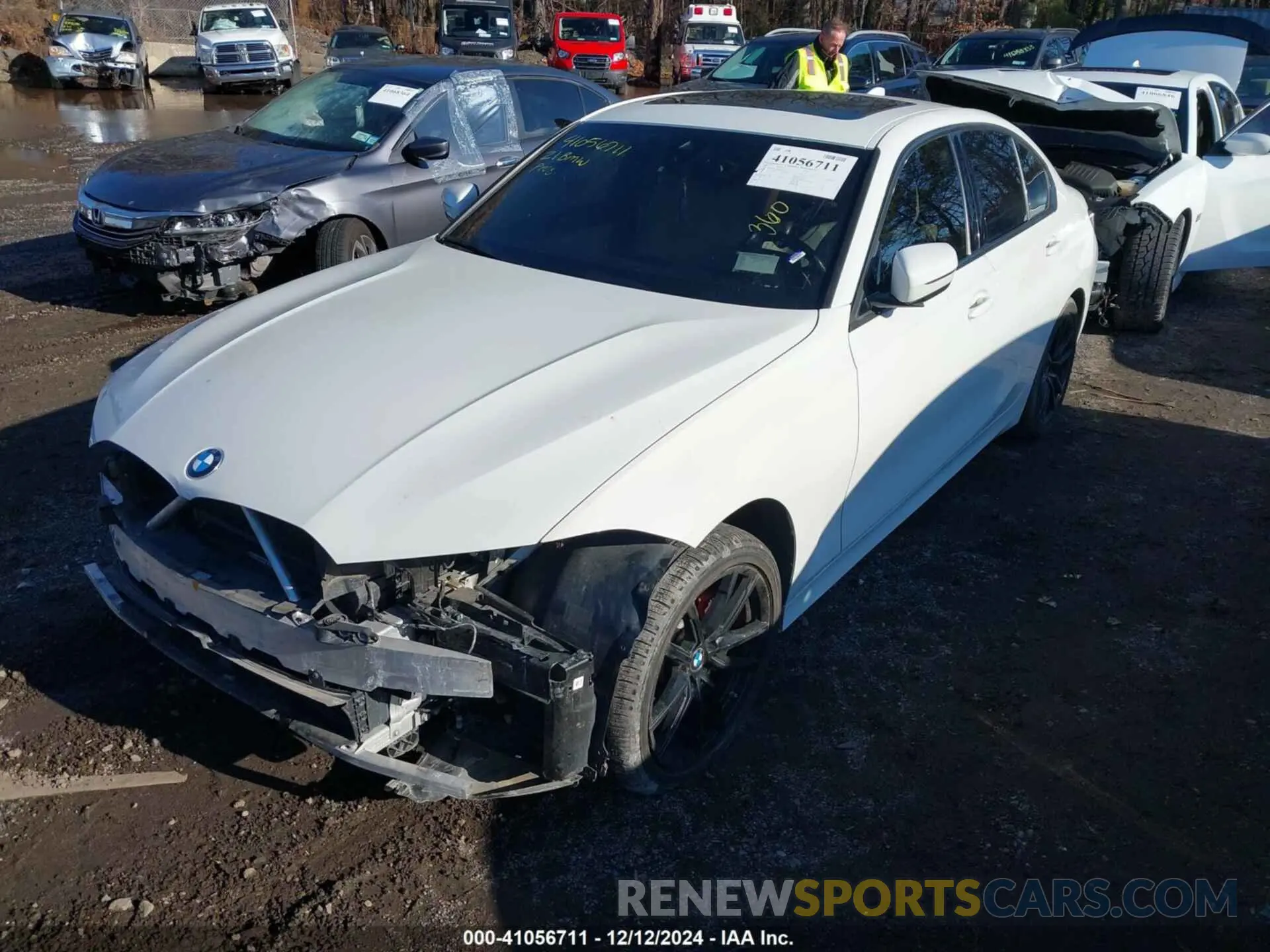6 Photograph of a damaged car 3MW5R7J03M8B81459 BMW 330I 2021