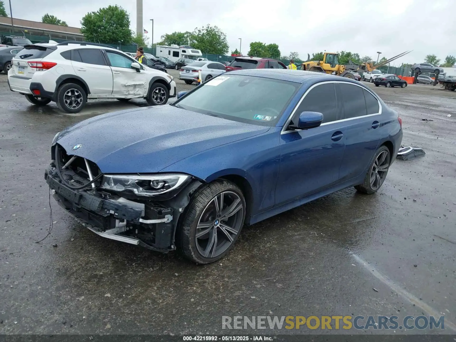 2 Photograph of a damaged car 3MW5R7J04M8B97542 BMW 330I 2021