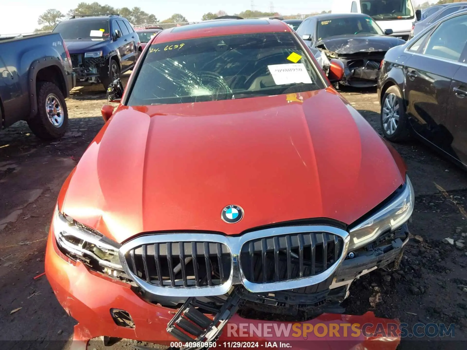 12 Photograph of a damaged car 3MW5R7J06M8B48407 BMW 330I 2021