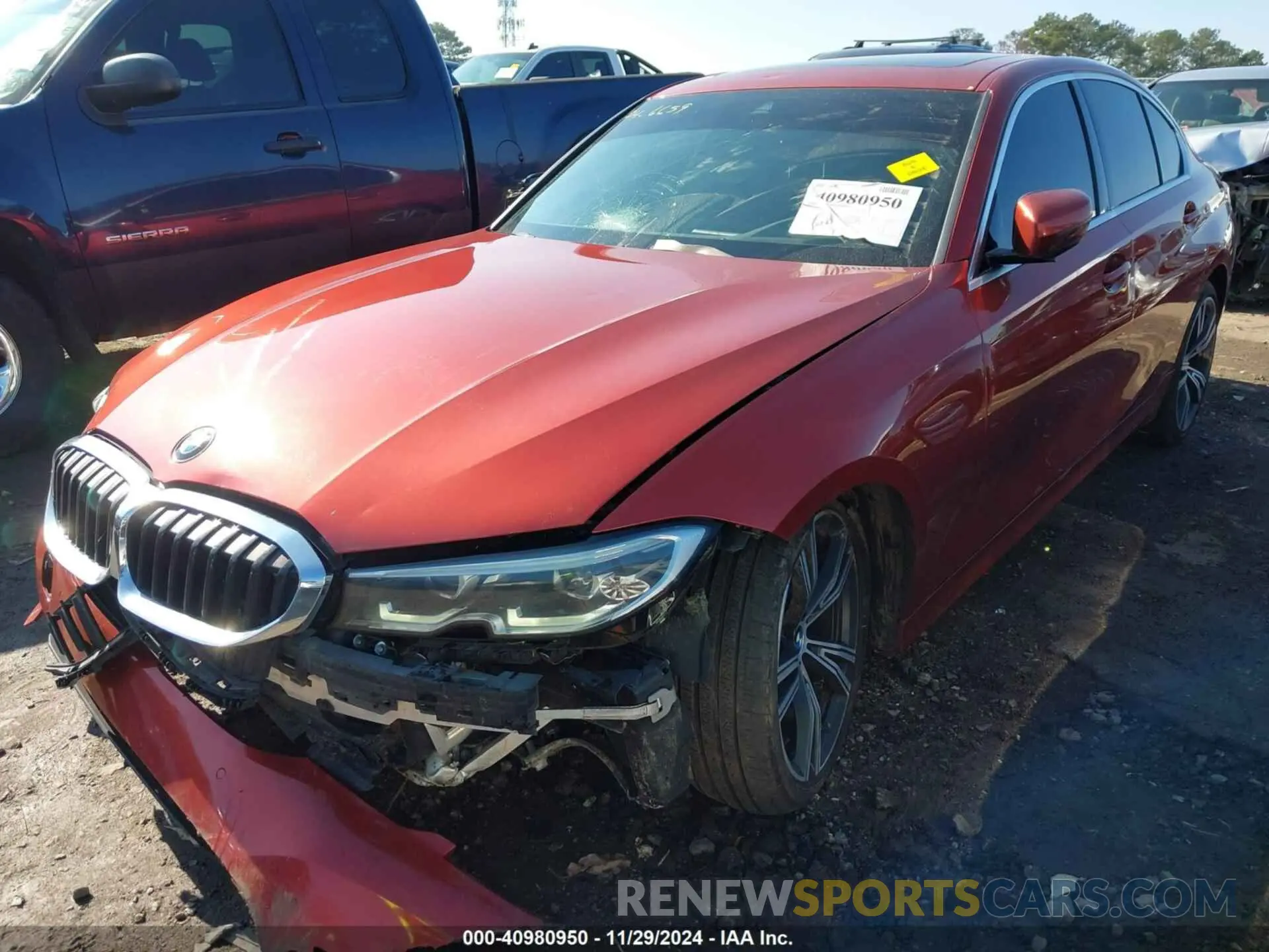 6 Photograph of a damaged car 3MW5R7J06M8B48407 BMW 330I 2021