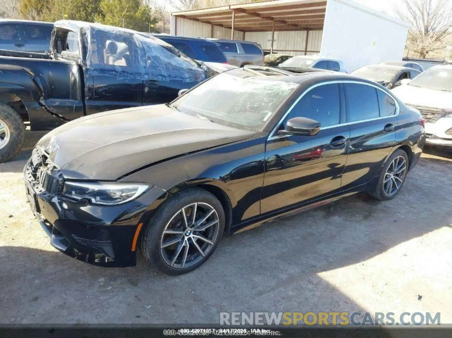 2 Photograph of a damaged car 3MW5R7J06M8C13448 BMW 330I 2021