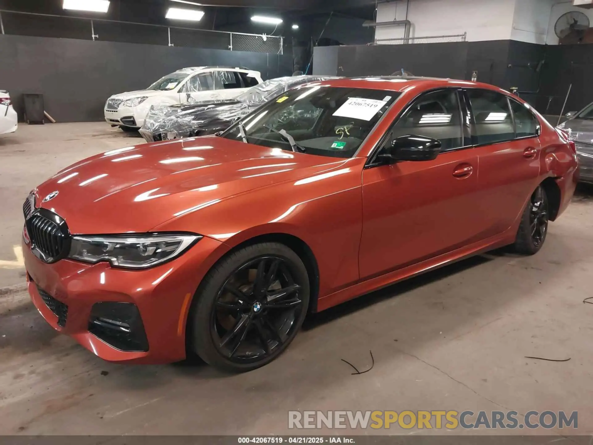 2 Photograph of a damaged car 3MW5R7J08M8B83479 BMW 330I 2021