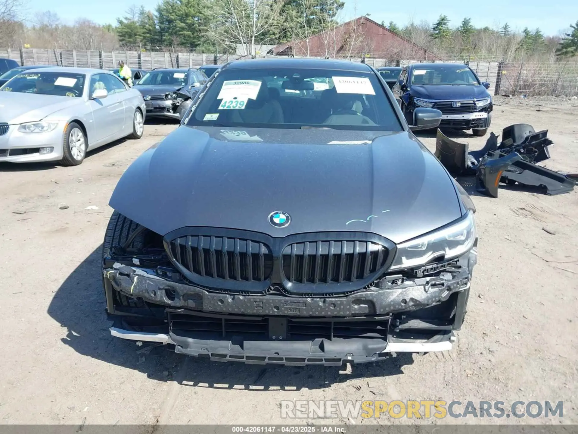 13 Photograph of a damaged car 3MW5R7J08M8C03343 BMW 330I 2021