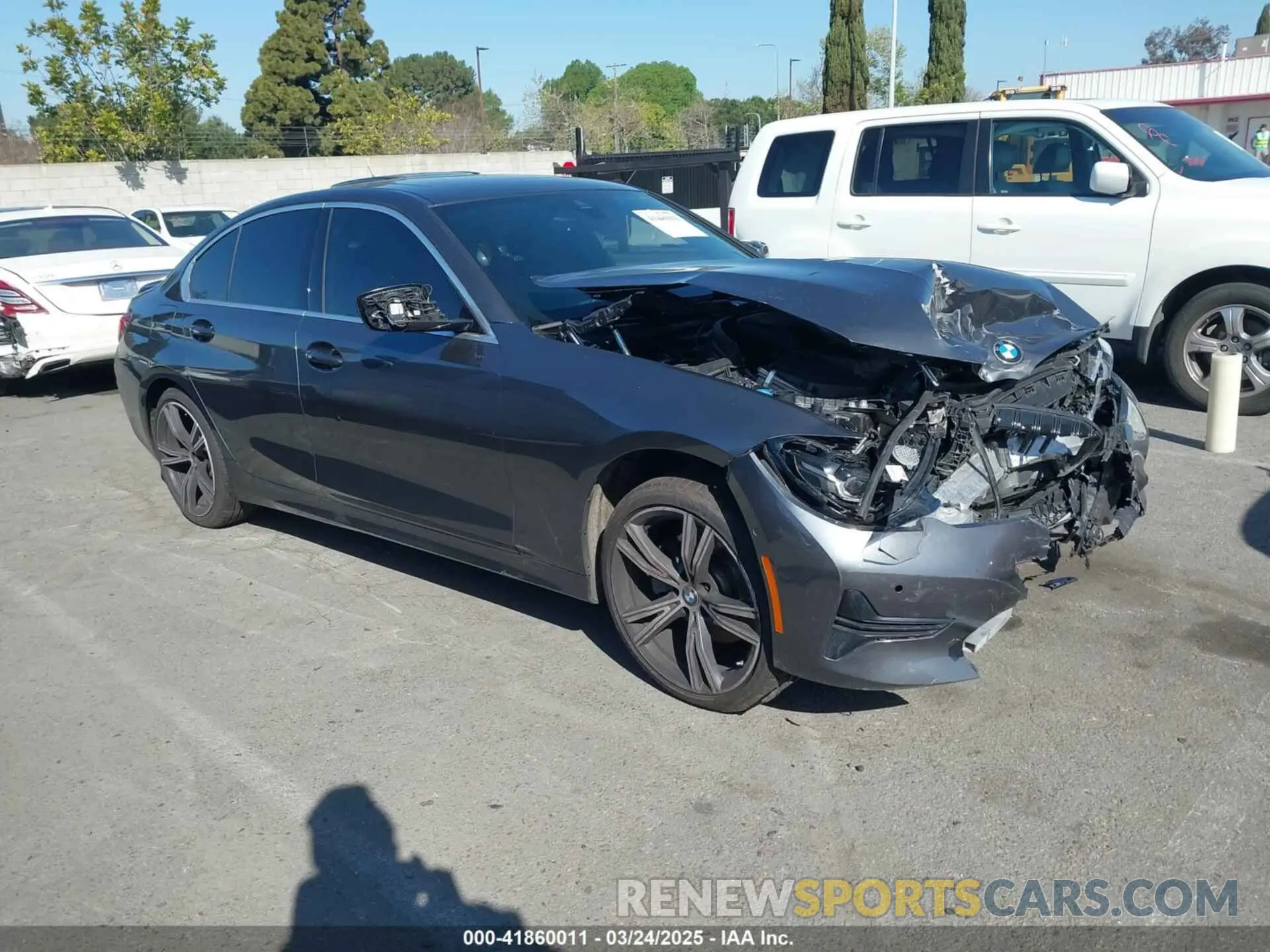 1 Photograph of a damaged car WBA5R7C06MFL21234 BMW 330I 2021