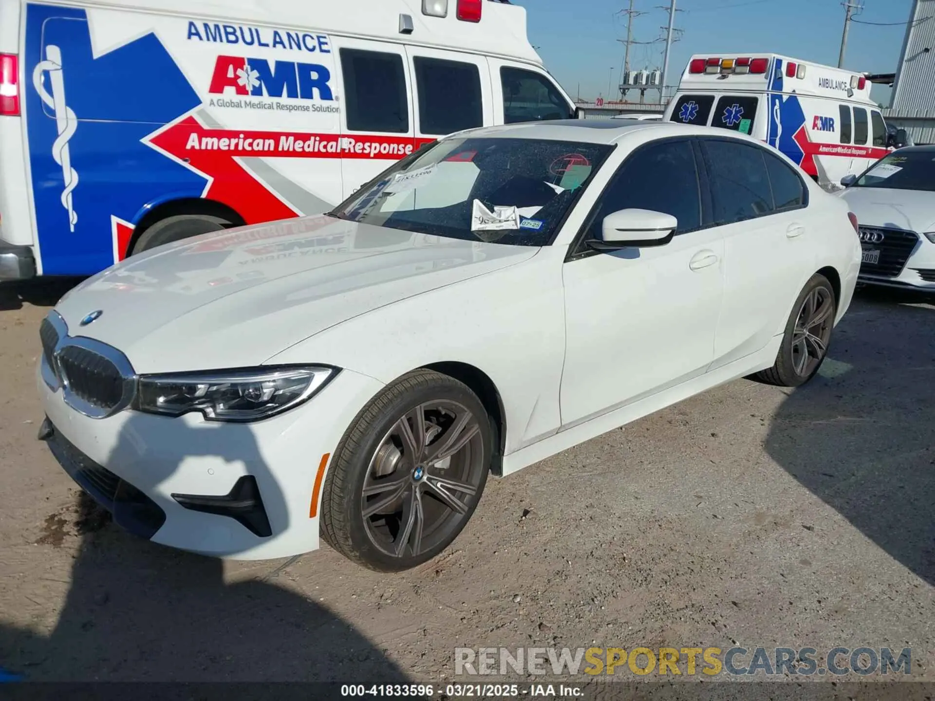 2 Photograph of a damaged car 3MW5R1J01N8C72194 BMW 330I 2022