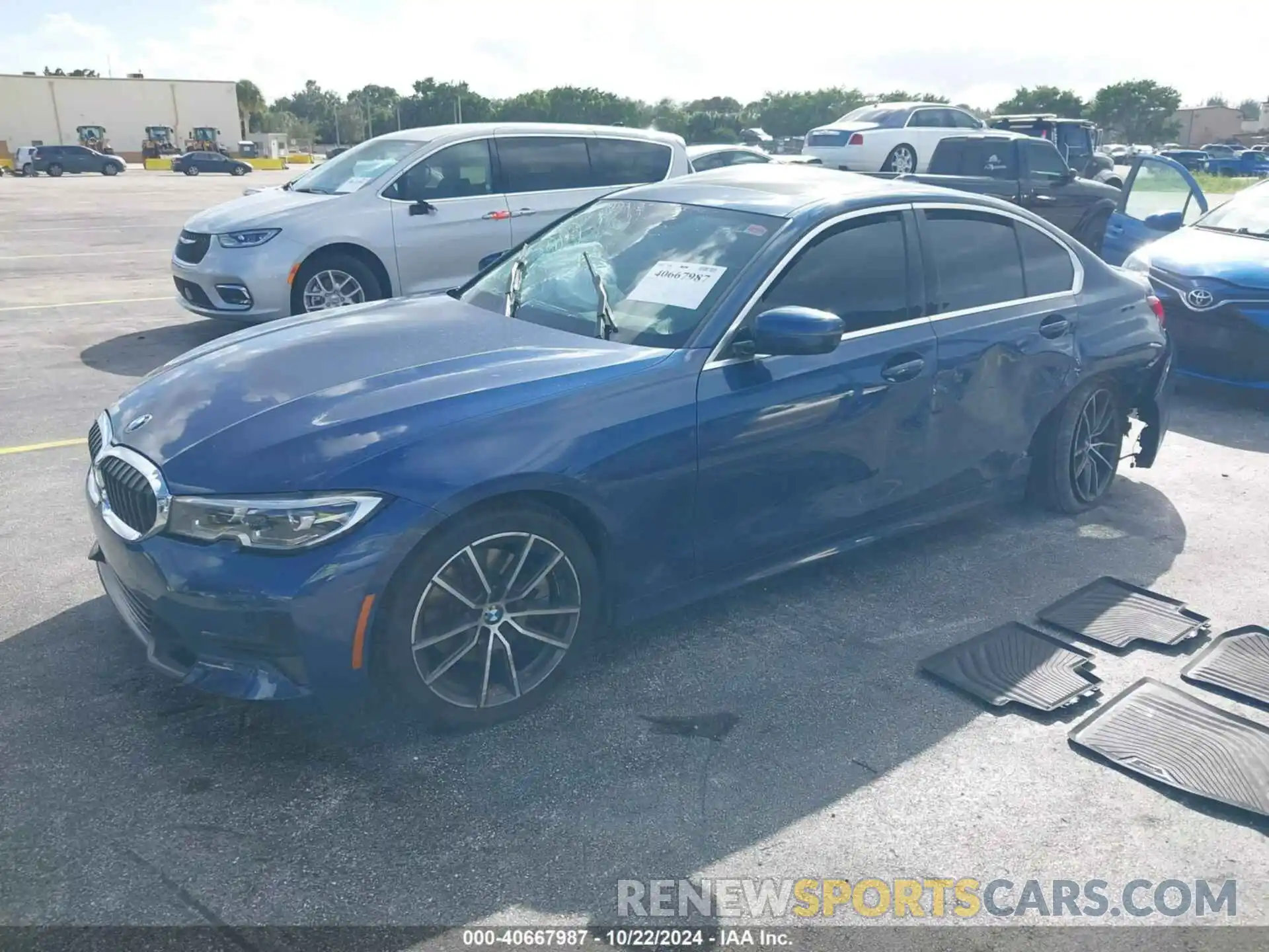 2 Photograph of a damaged car 3MW5R1J02N8C27863 BMW 330I 2022