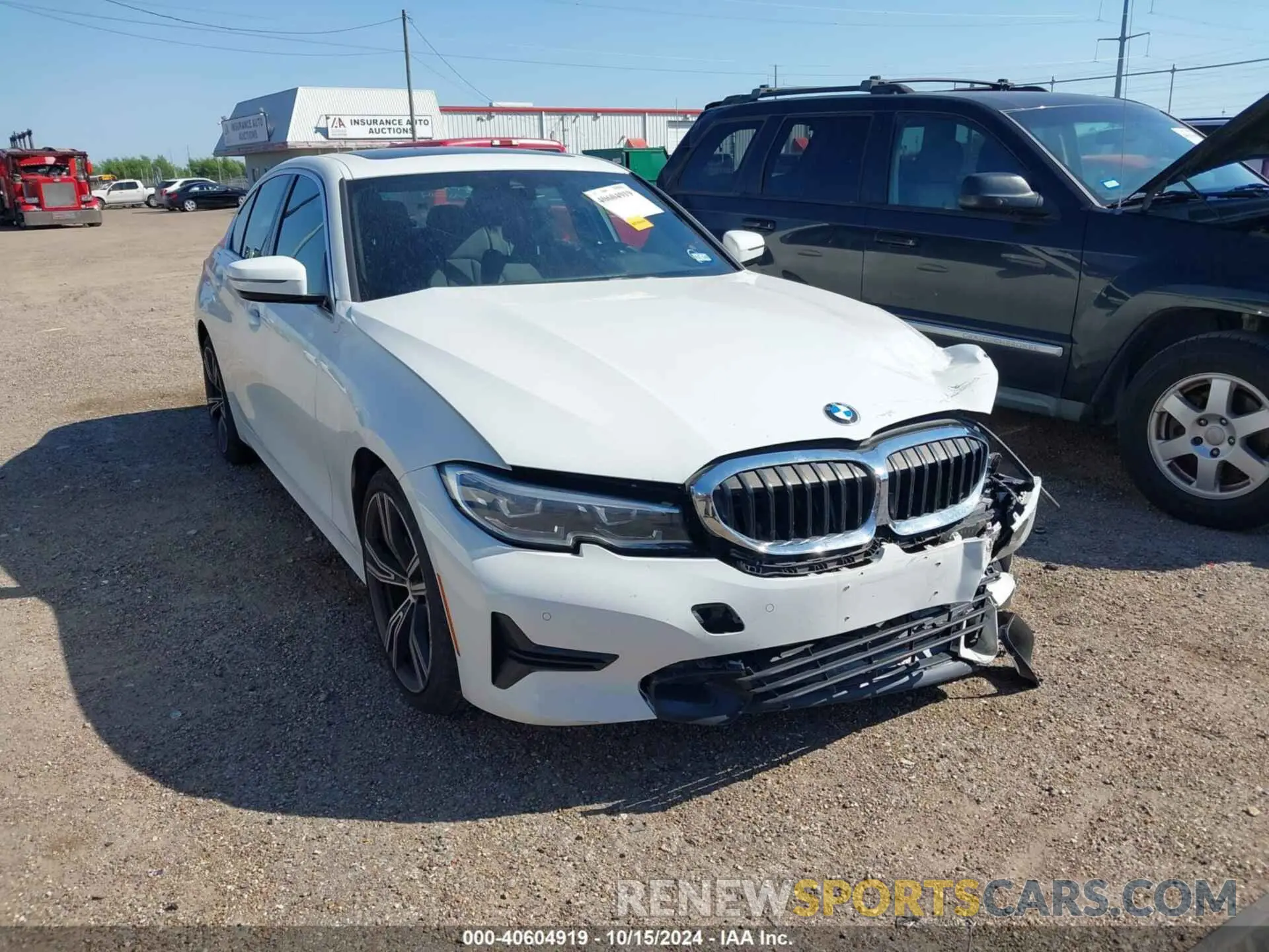 1 Photograph of a damaged car 3MW5R1J03N8C42775 BMW 330I 2022
