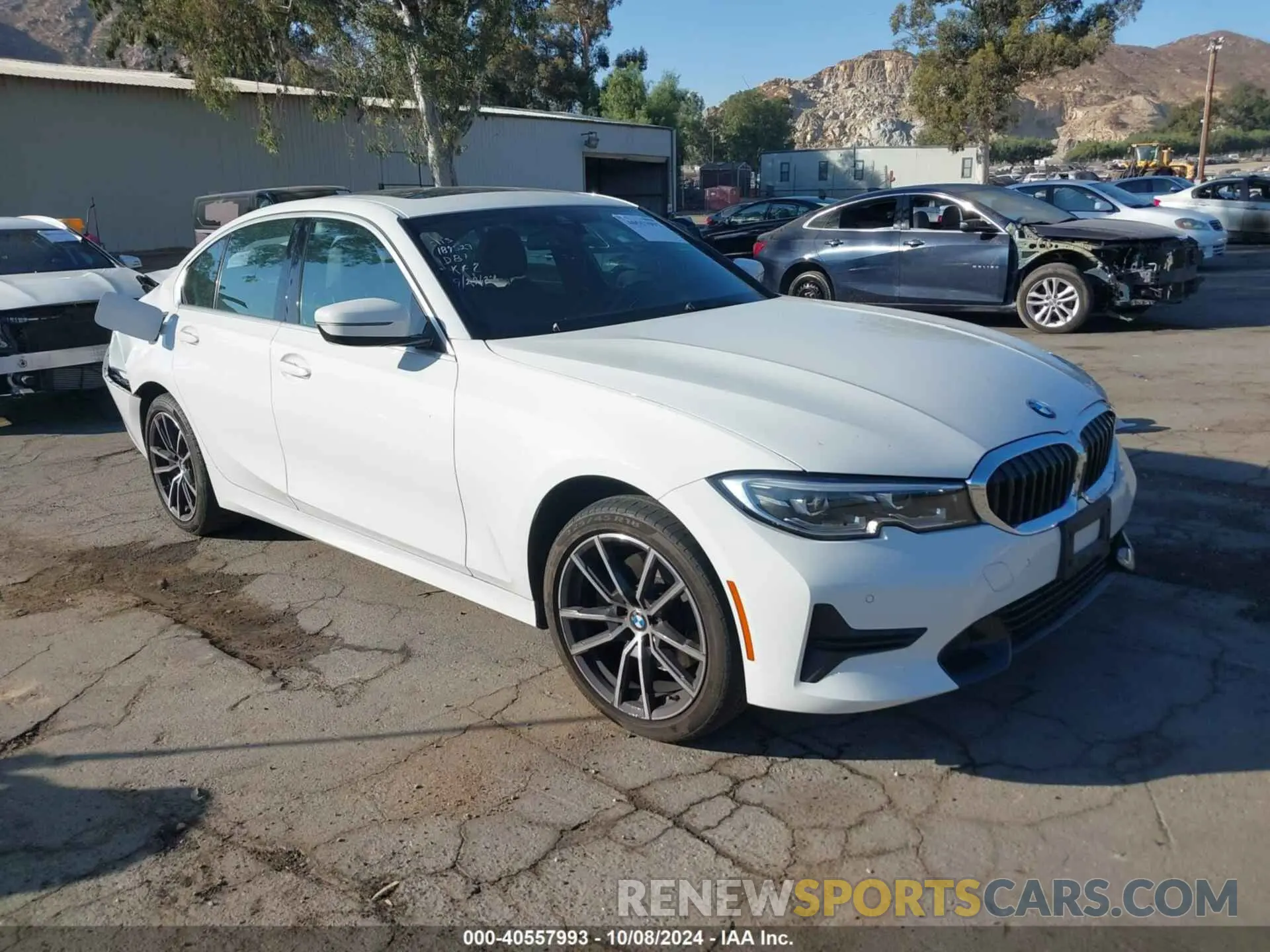 1 Photograph of a damaged car 3MW5R1J05N8C53583 BMW 330I 2022