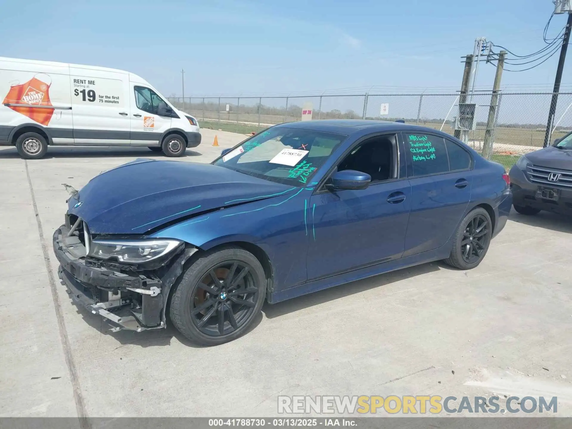 2 Photograph of a damaged car 3MW5R1J06N8C32399 BMW 330I 2022